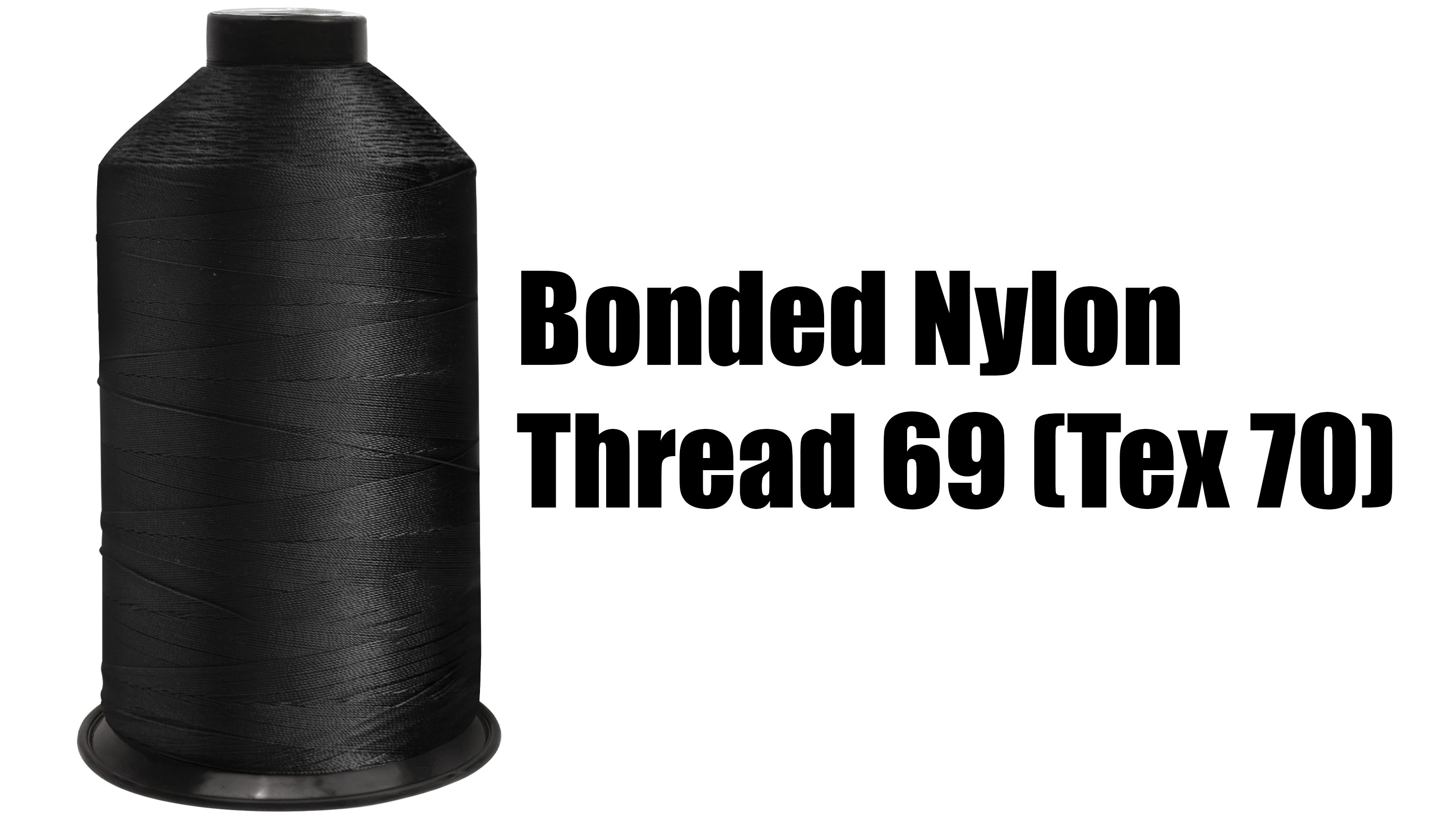 Hilo de nylon 3000 yd negro resistente para costura miniatura 7