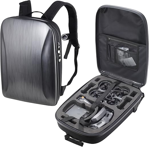 Avata 2 Case - Waterproof Hard Shell Shoulder Bag Backpack for DJI Avata 2 Fly More Combo, Goggles 3, RC Motion 3 Controller, Batteries and Accessories