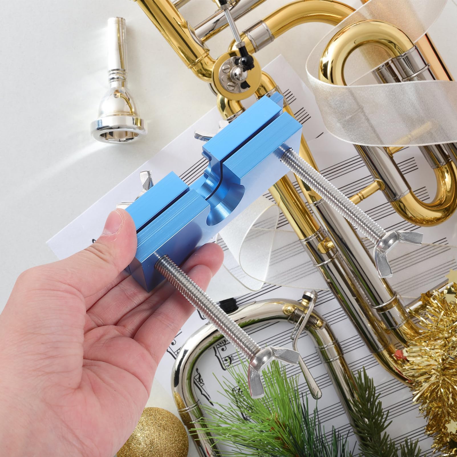 Strumento Regolabile Per Estrarre Tromba Strumento Riparazione Per Strumenti Musicali Estrattore Compatto e Leggero Per Trombone e Euphonium
