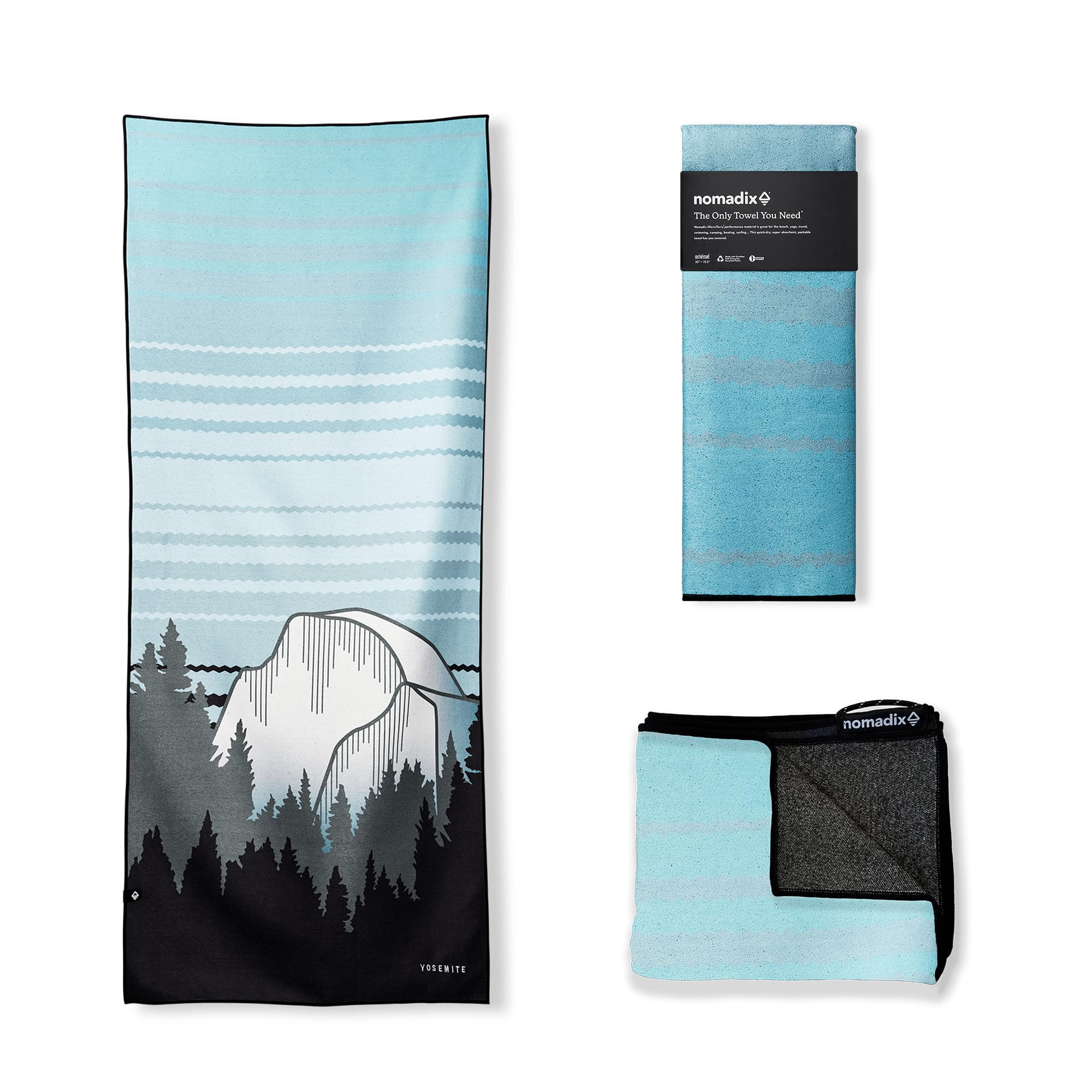 Nomadix Original Towel - National Parks- Perfect for Beach, Pool, Travel, Camping, Yoga - Made with Recycled Materials - Super Absorbent - Sand Resistant