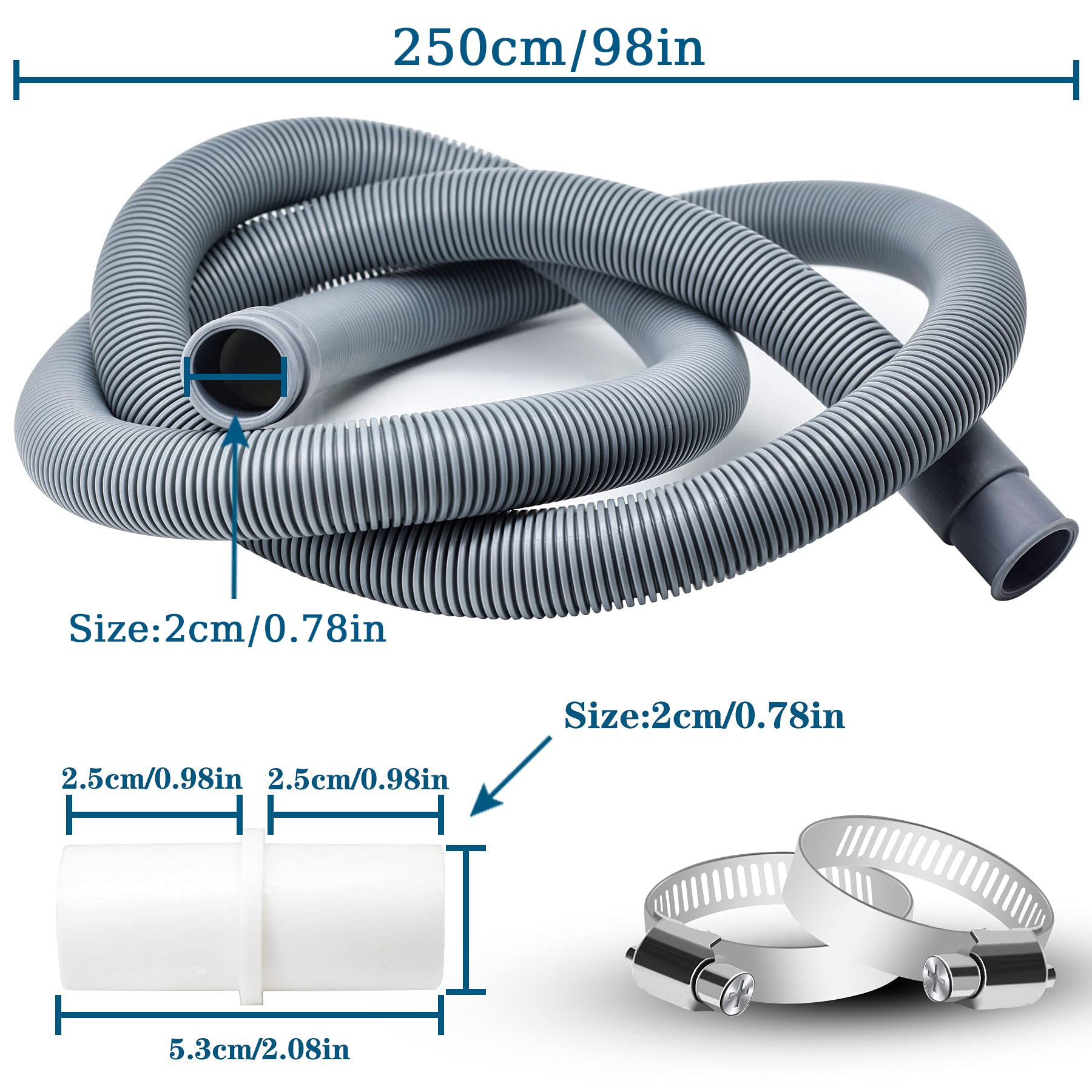Prolunga Per Tubo Carico/scarico Lavastoviglie Universale 2,5 Metri - Kit SparesWorks - Foto 1