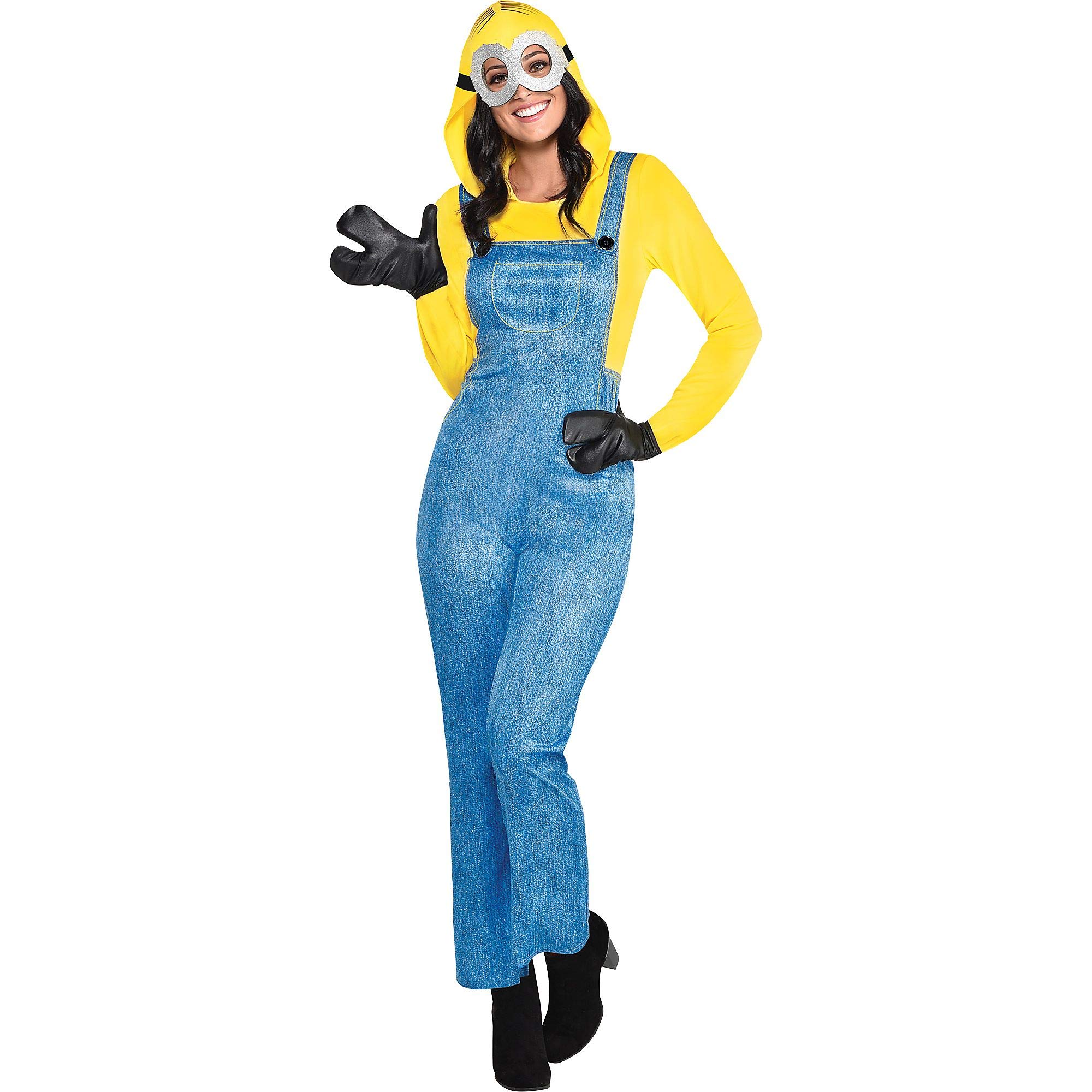 Adult Women's Minions Hooded Costume main image 0