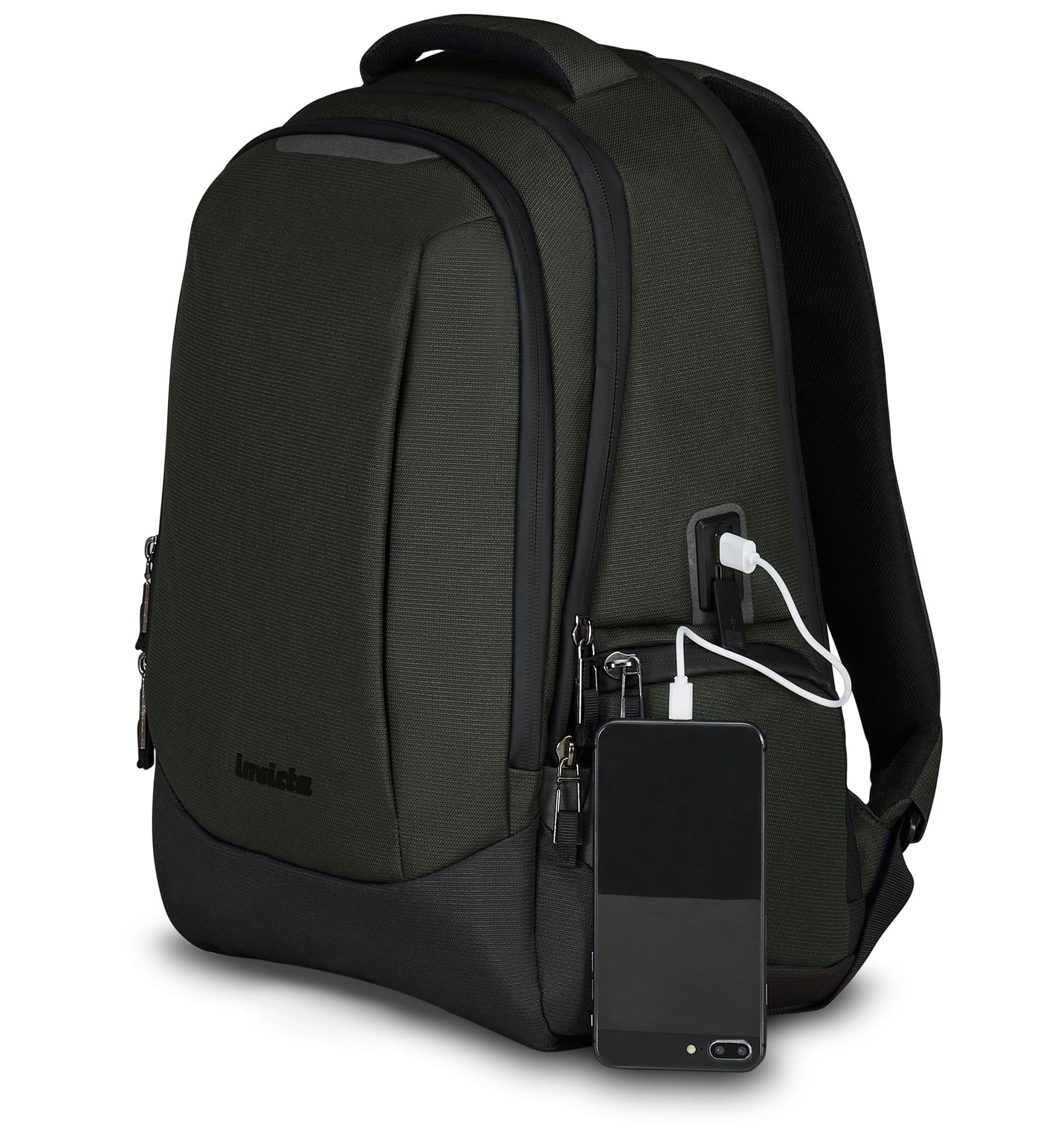 Invicta Zaino MATE M, Doppio Scomparto, Tasca porta laptop, Multifunzione, Per ragazzi e adulti, Ufficio, Tempo libero e viaggi