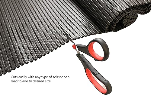 Miniatura 2 de Dependable Industries - Tapete antideslizante de grado profesional resistente  Revestimiento para estantes y cajones de 18 x 78.75 pulgadas  Recorte