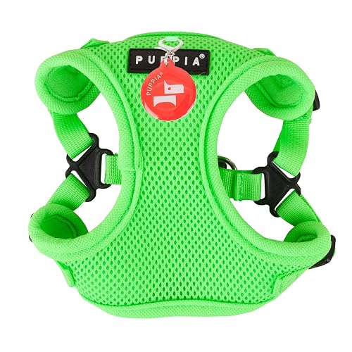 Puppia Arnés Suave neón C, Grande, Verde