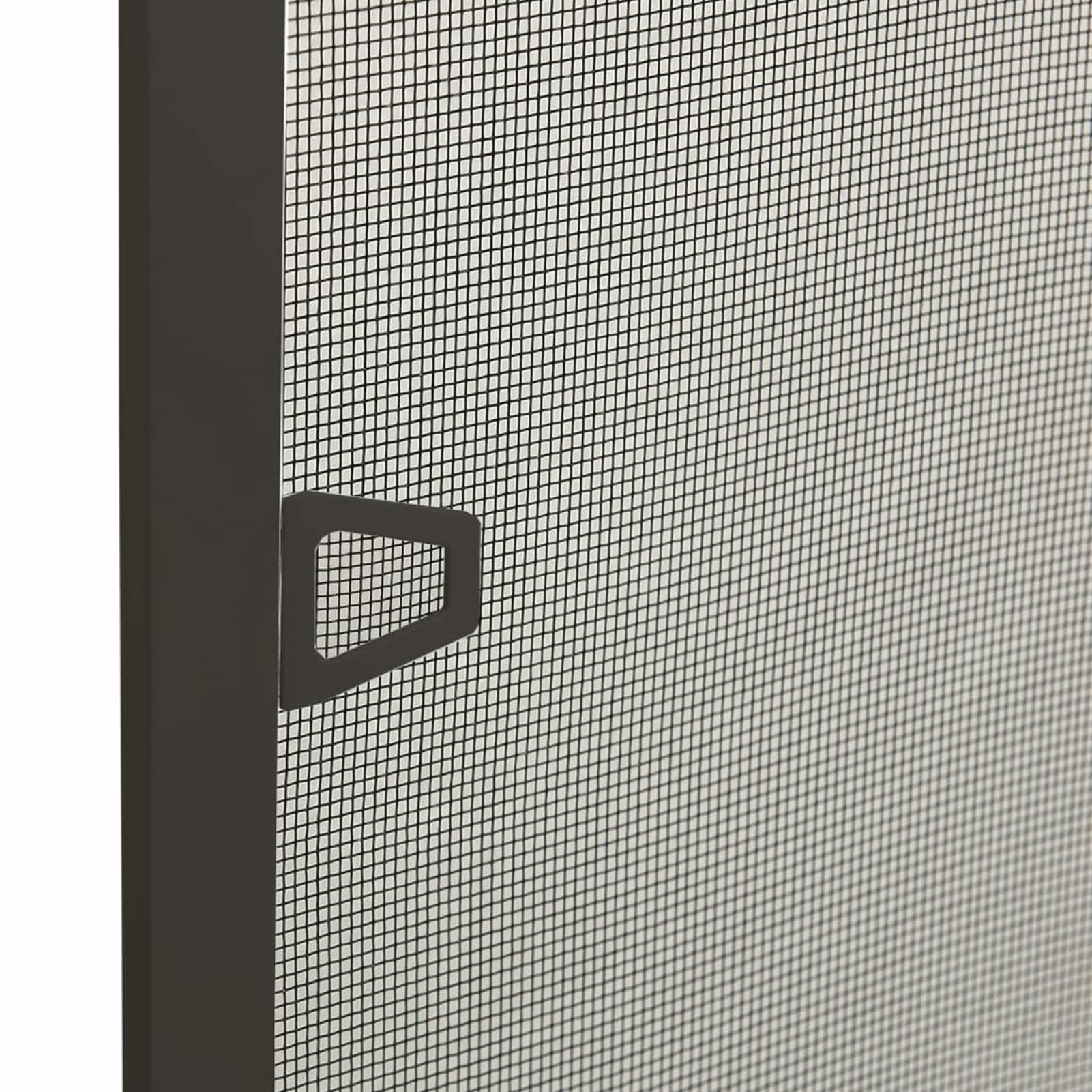 LAPOOH Insektenschutz für Fenster, Fliegengitter Fenster, Fliegenschutz Fenster, Pollenschutzgitter Fenster, Insektengitter Fenster, Fensternetz, Insektennetz, Anthrazit 90x120 cm