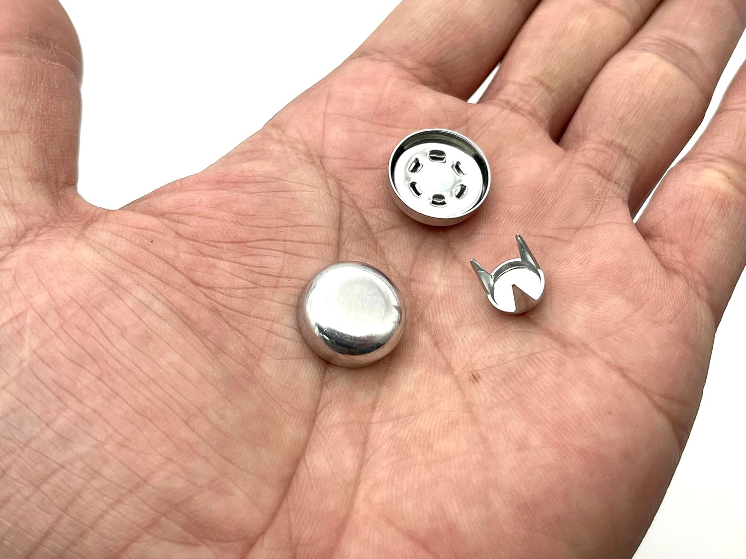 5/8" / 16mm Baseball Cap Trucker Cap Button top Hat Button Replacement Repair Making Supplies Silver H155J