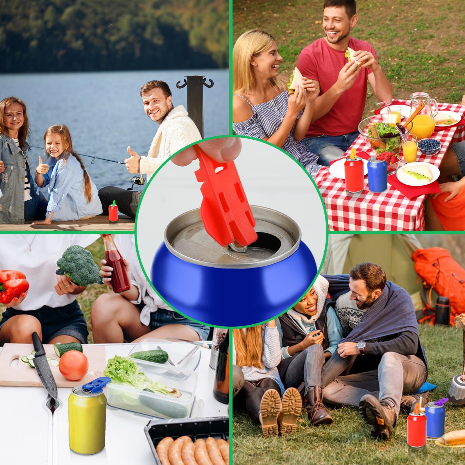 Lot De 12 Ouvre-boîtes En Plastique Avec Couvercles étanches