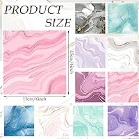 Vista 2 de Sinmoe 20 Piezas Paños de Limpieza de Microfibra Diseño Lindo de Mármol Paño de Microfibra Suave Regalos Multicolor Toallitas Limpiadoras