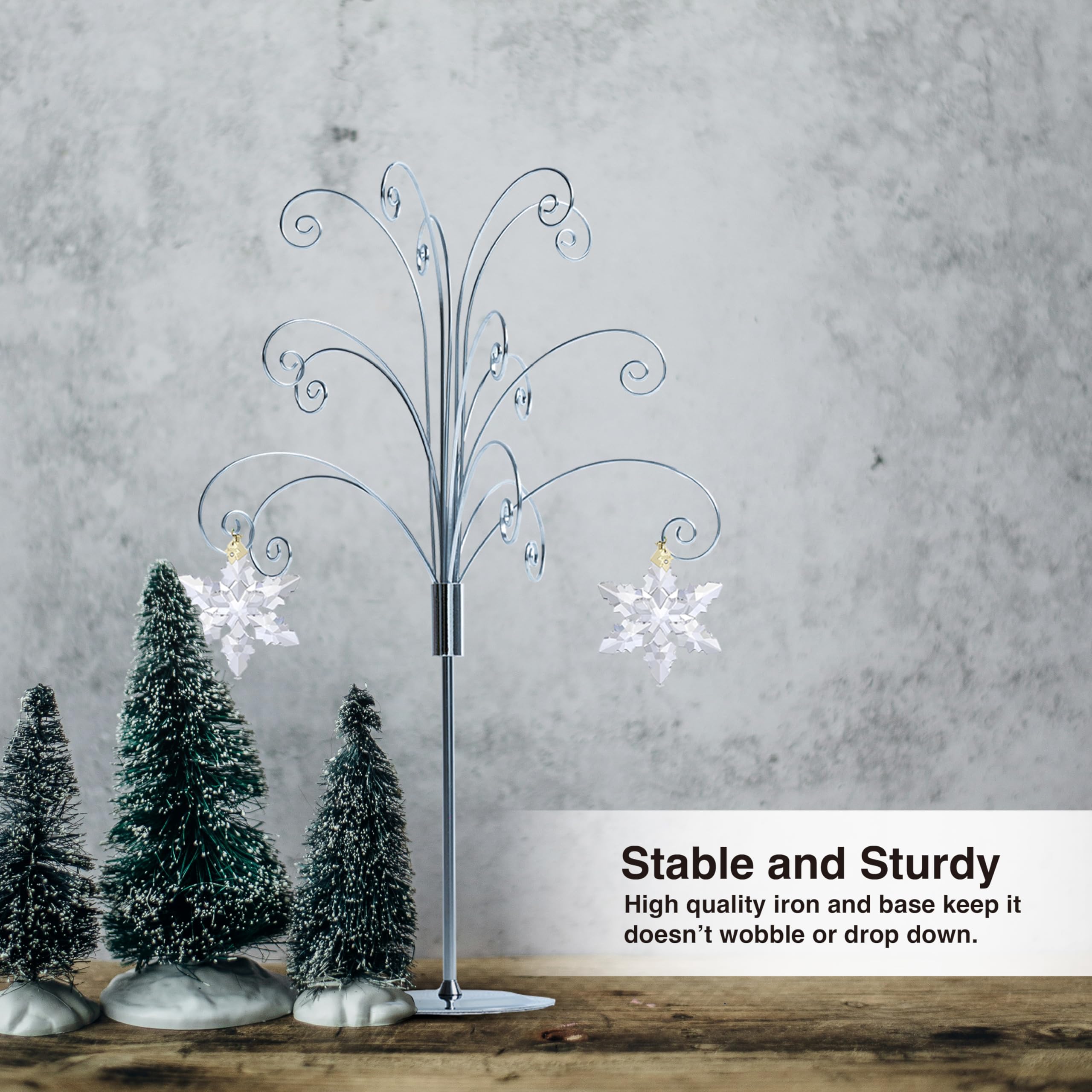 Snapklik.com : Ornament Tree Display Stand Holder Hanger 20 Inch Wire ...