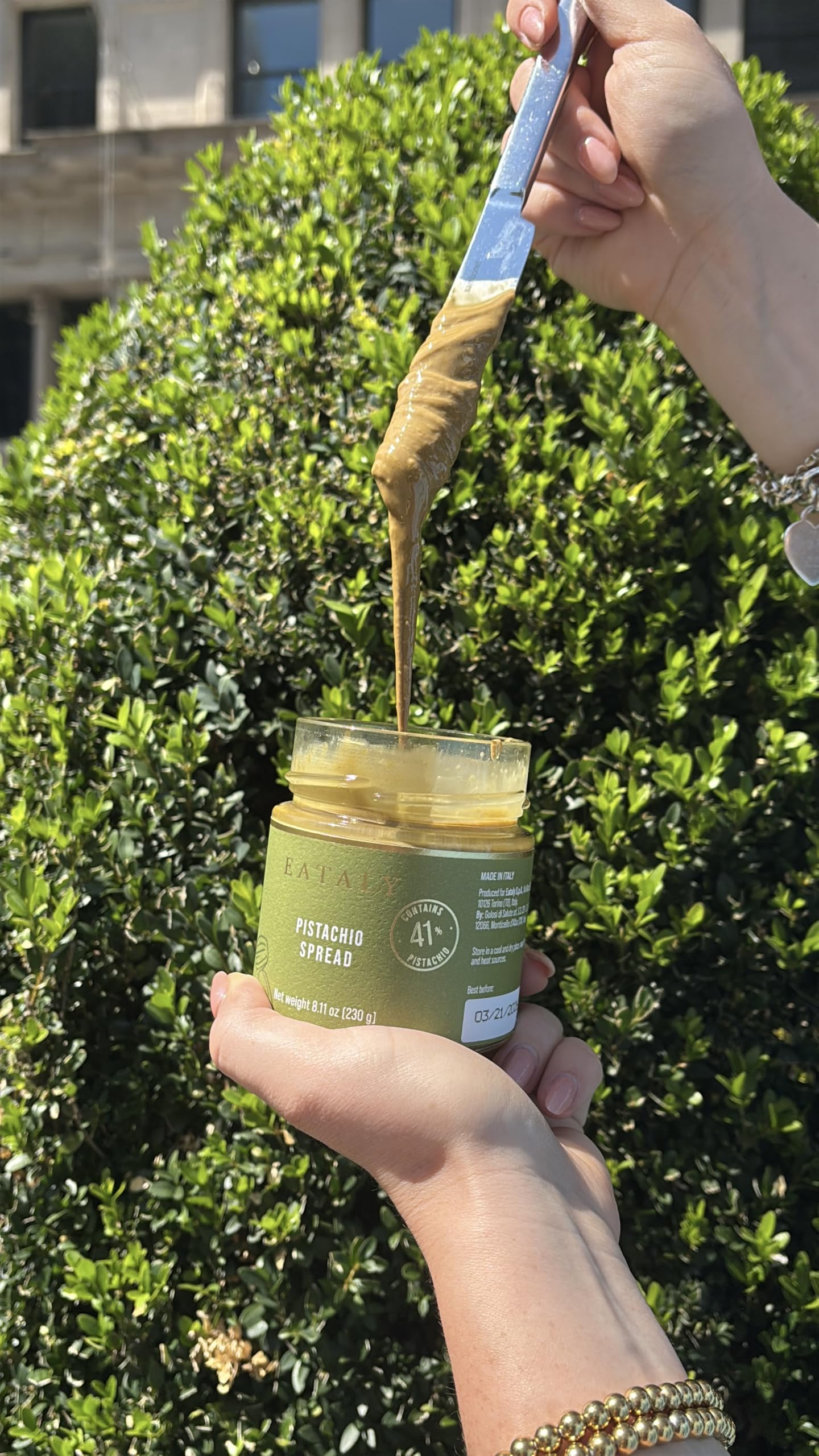 Eataly Pistachio Spread Crema Spalmabile Pistacchio- Made in Italy 230g 8 1oz Jar 1-Pack — view 4