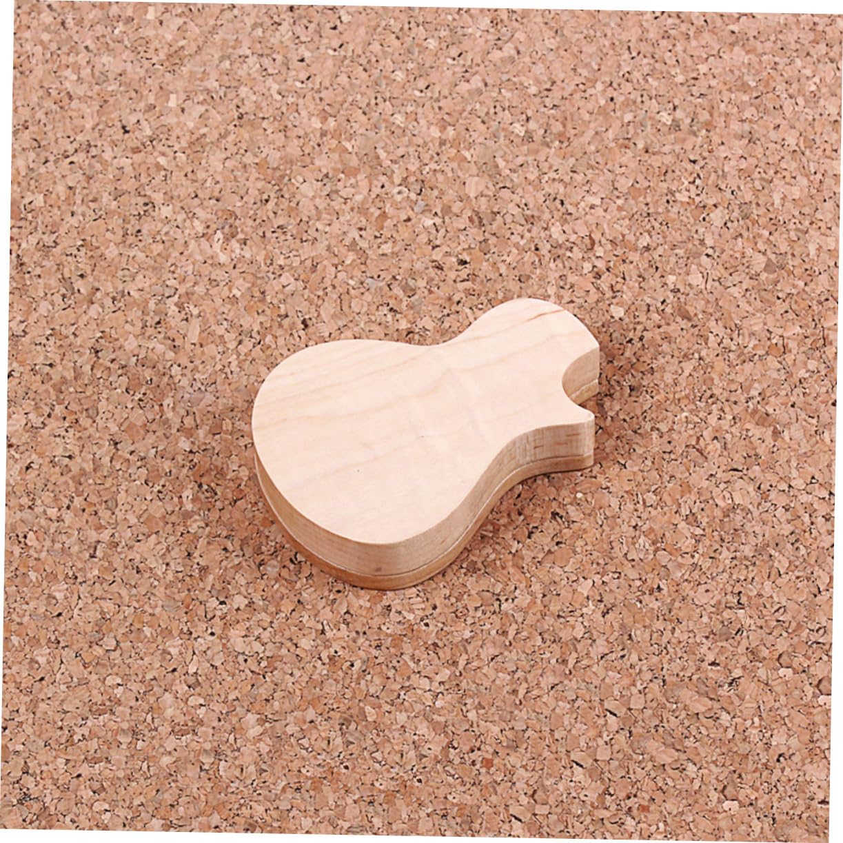 ERINGOGO Scatola Per Plettri Forma Chitarra Custodia in Legno Acero Per Riporre Plettri in Legno Inclusi Adatta Per Tutti i Tipi Chitarra