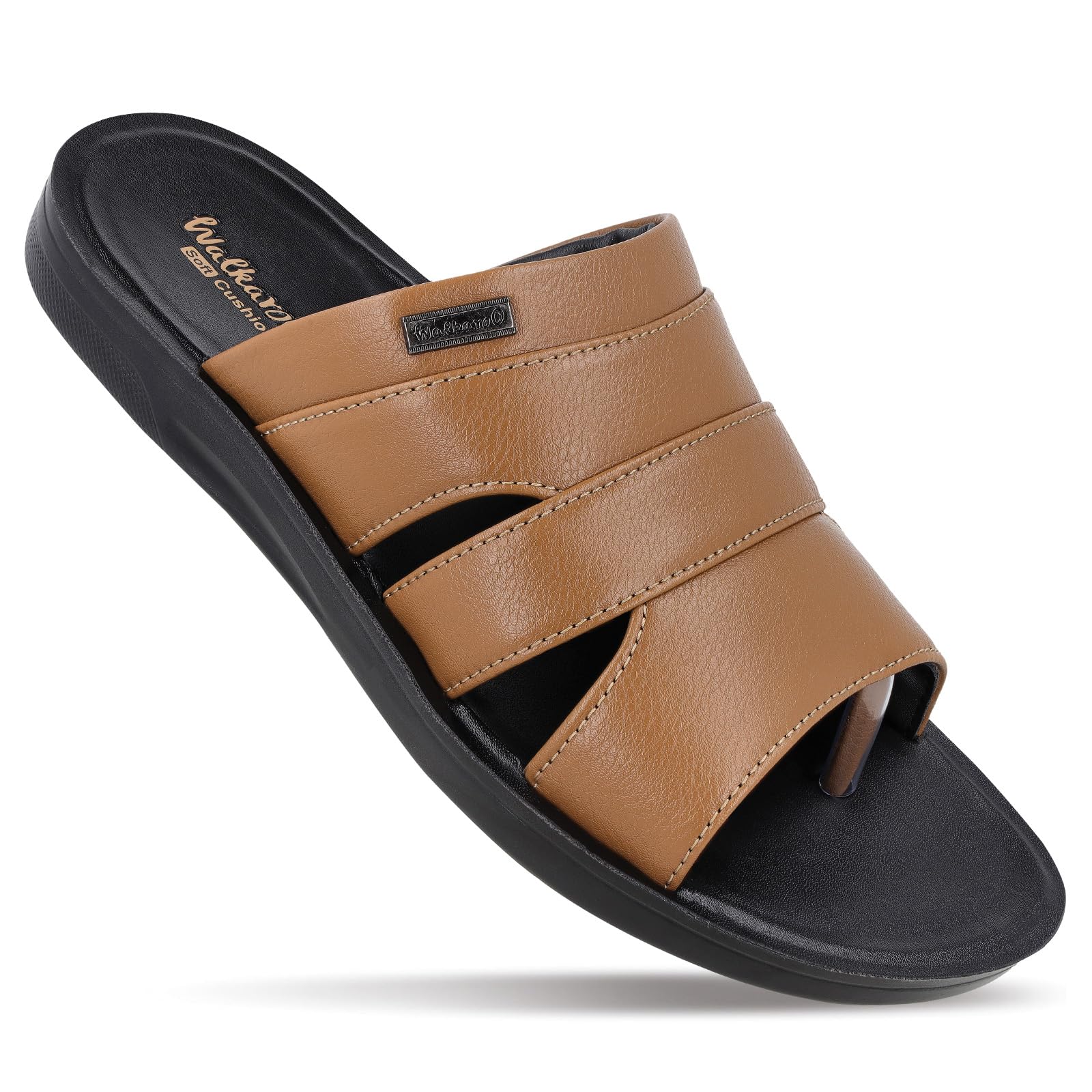 WALKAROO WE1329 Mens Sandals for dailywear and regular use for Indoor & Outdoor - Chiku (B0CL2JN41V) Amazon Price History, Amazon Price Tracker