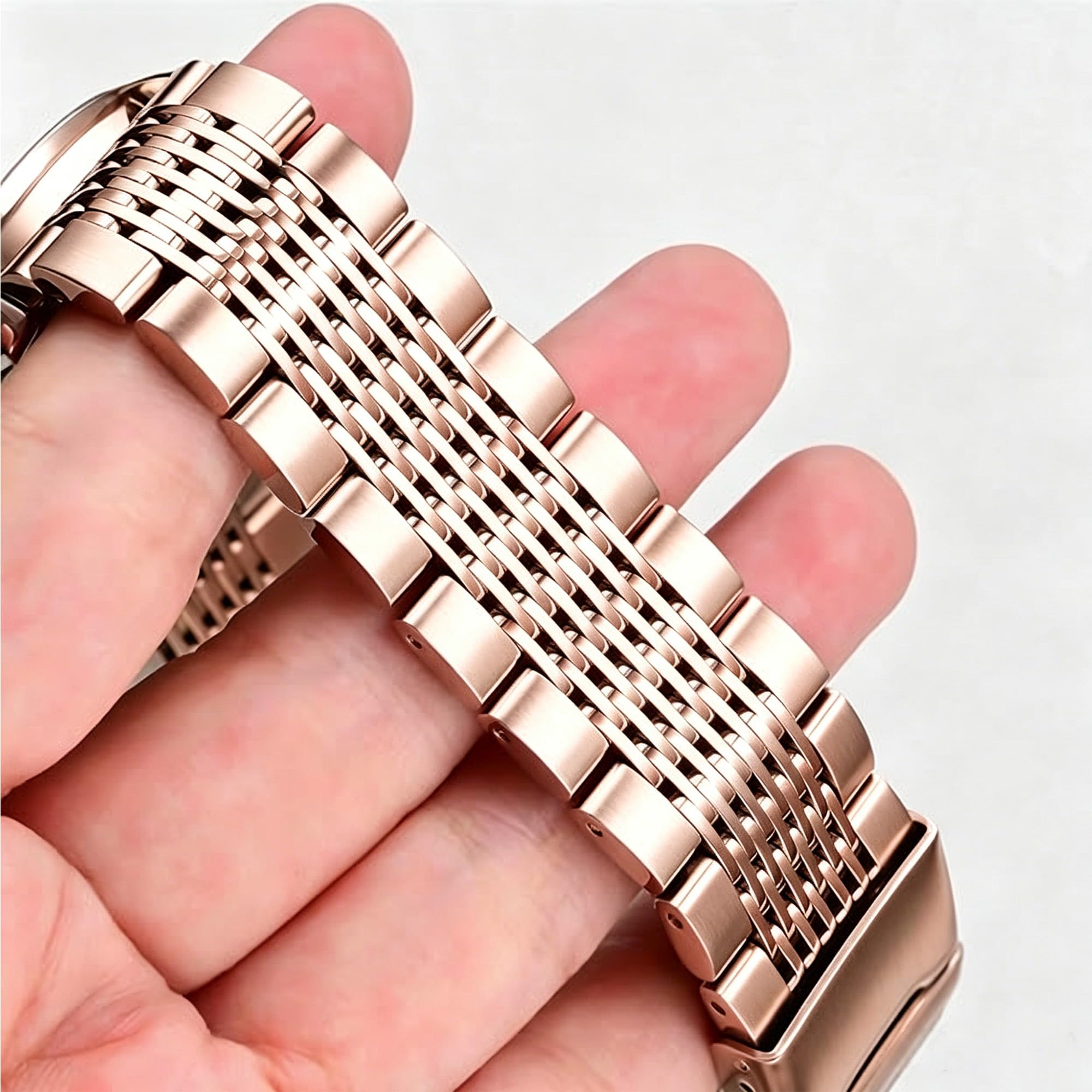 Bracelet métallique compatible avec Fitbit Charge 2/Charge 2HR, bracelet de remplacement en acier inoxydable pour montre connectée