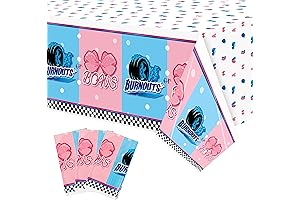 Glamorous Gender Reveal Tablecloth, a Decadent Ensemble for an Unforgettable Celebration