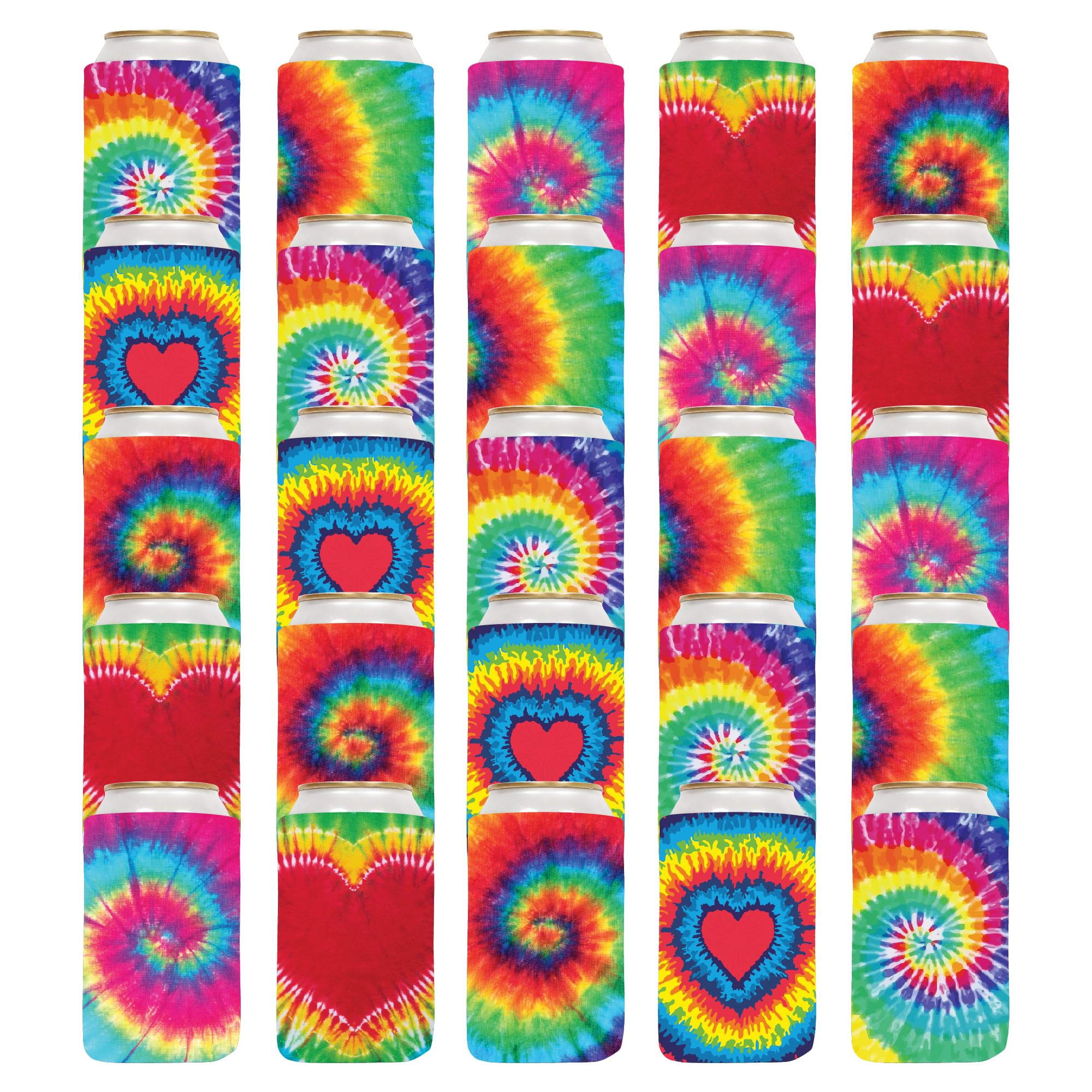 QualityPerfection Can Cooler Sleeves Can Cooler Sleeve, Holder 12oz Foam Set of 25, HTV Insulated Collapsible For DIY Customizable, Favors, Parties,