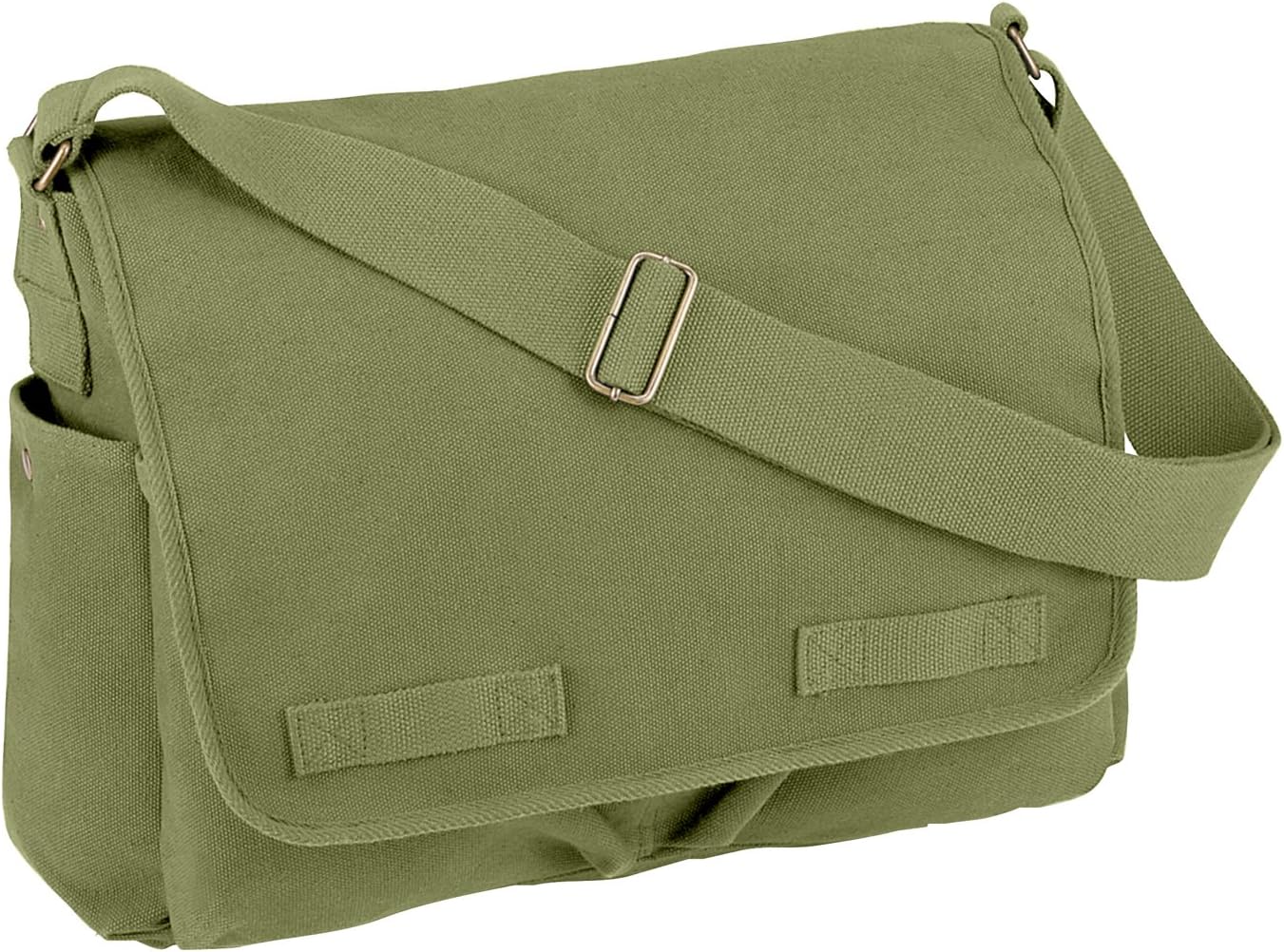 Rothco Classic Canvas Messenger Bag – Crossbody Shoulder Bag with Heavy-Duty Cotton Canvas Material – Multiple Pockets for Ultimate Storage