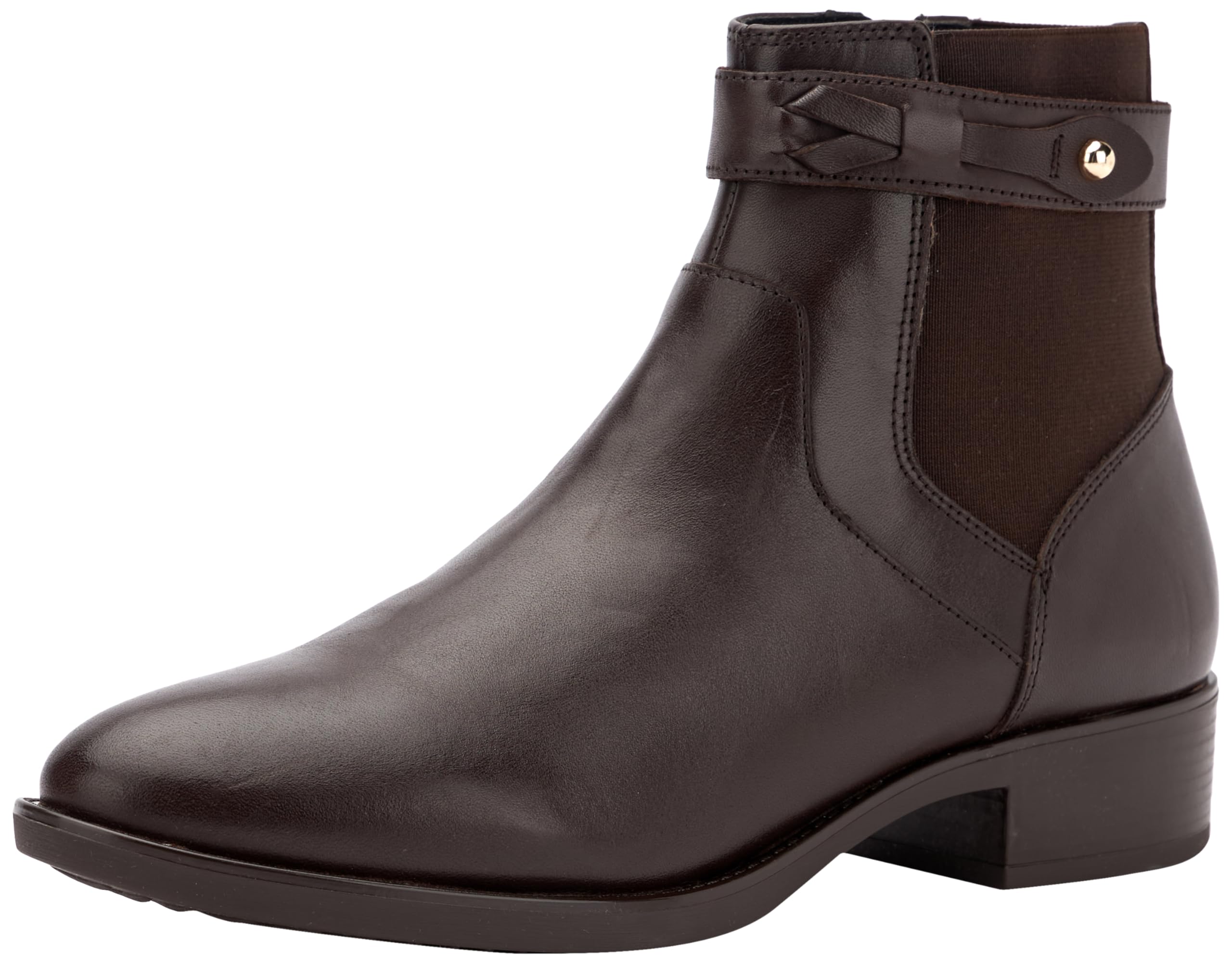 Geox D Felicity Ankle Boot, Coffee, 2.5 UK