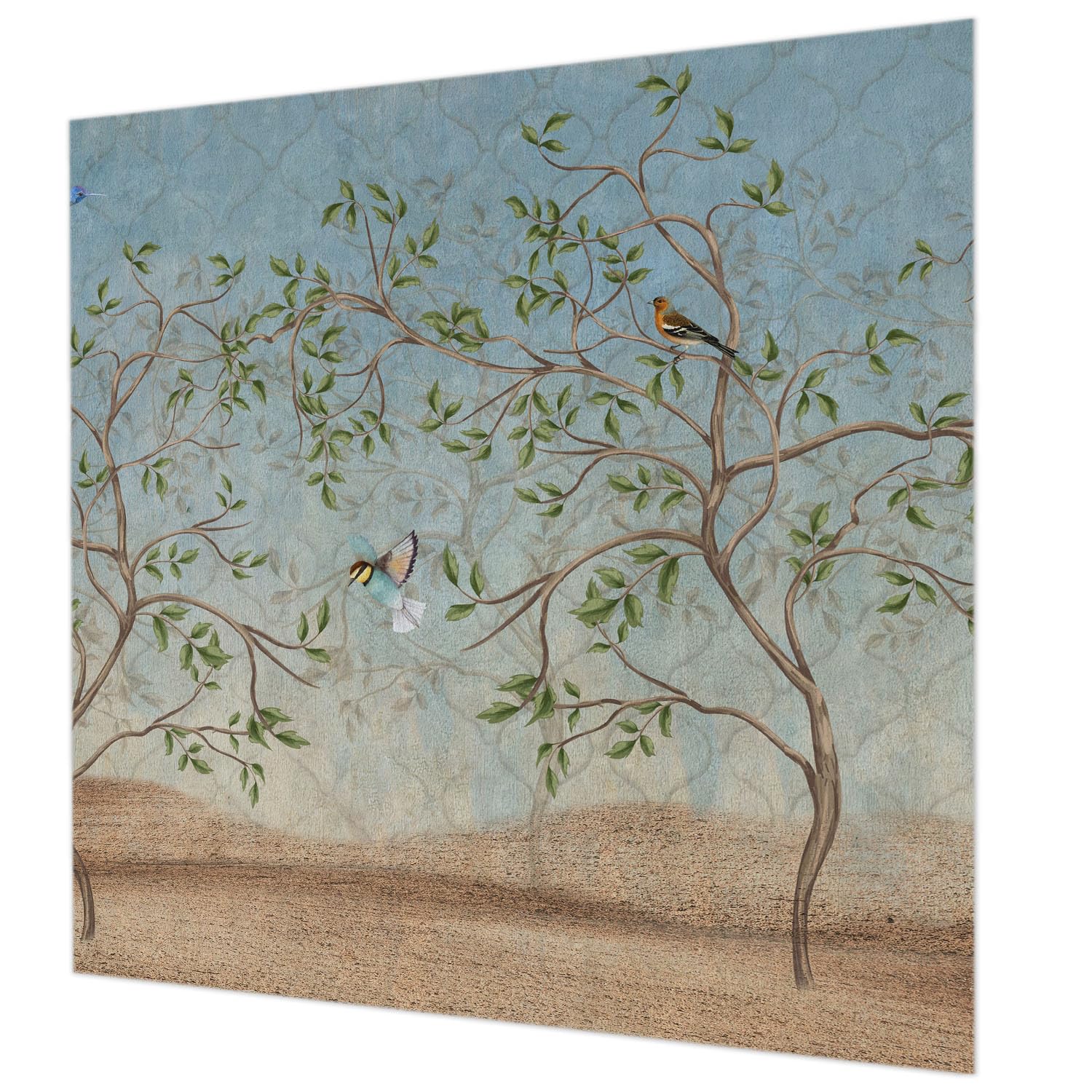 Papier peint intissé 250x250 cm avec colle incluse oiseau