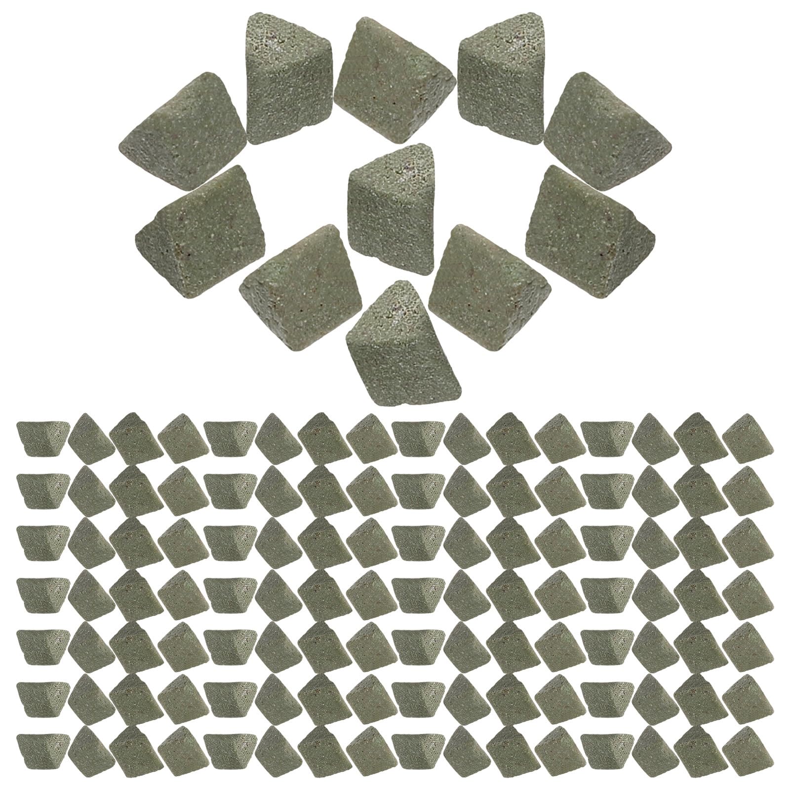 Triangulaire Abrasif en Céramique de Carbure pour Polissage Fin et Ponçage, 450 G, pour Perles Rondes et Cristaux Mixtes à Domicile ou Boutique de Bijoux