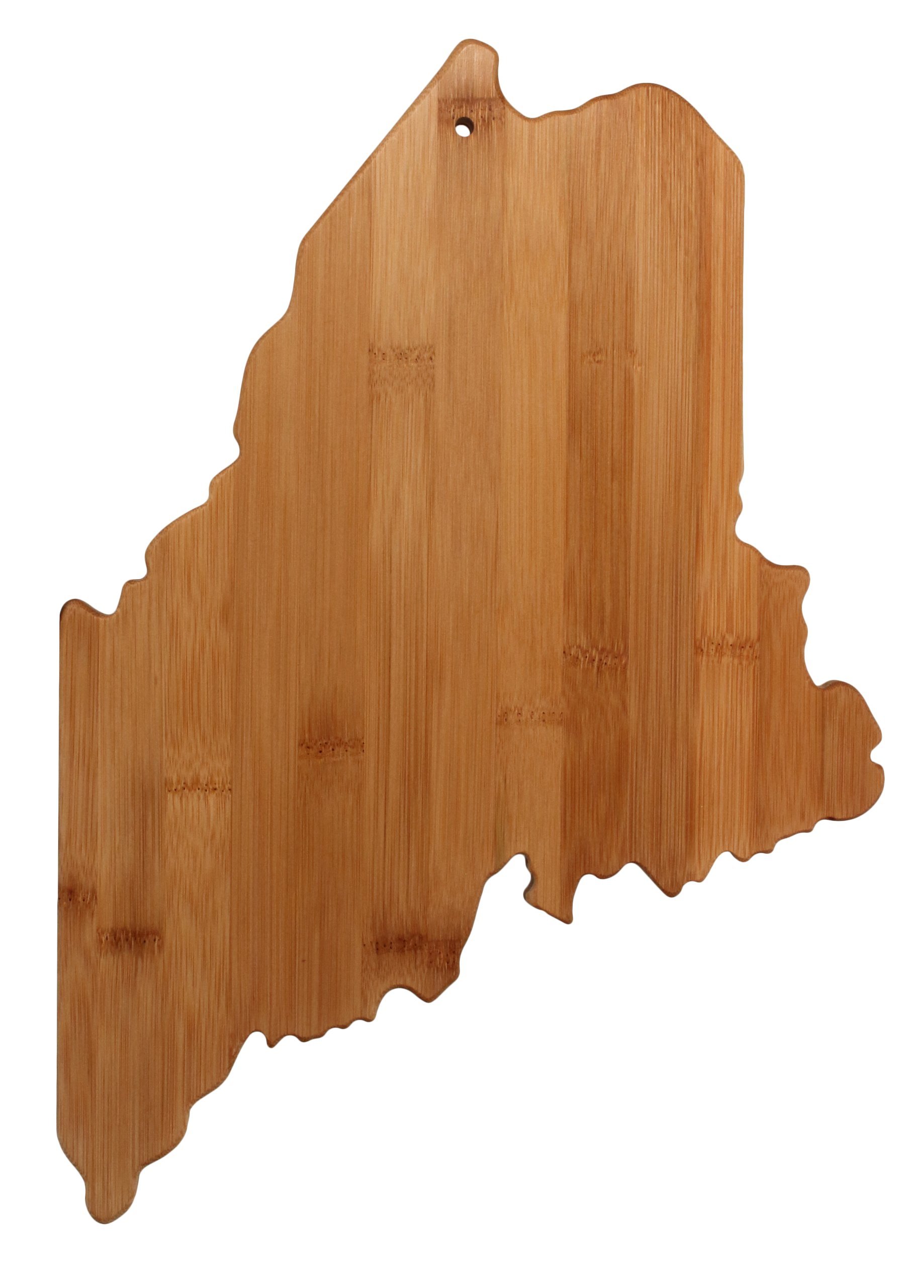 Totally Bamboo Maine State Shaped Bamboo Serving and Cutting Board
