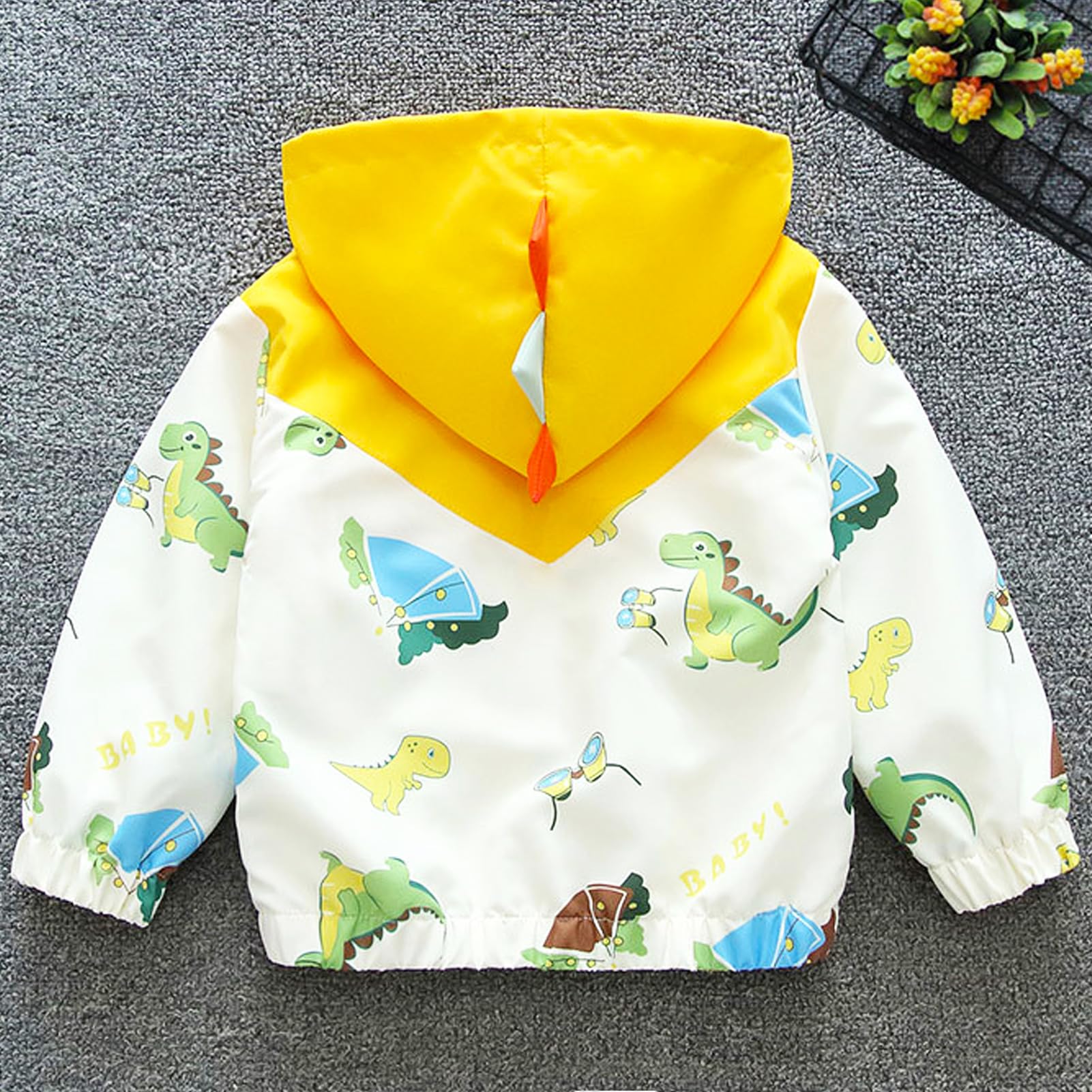 Kinder Übergangsjacke Jungen Winddichte Mantel mit Kapuze Windjacke für Frühling Herbst