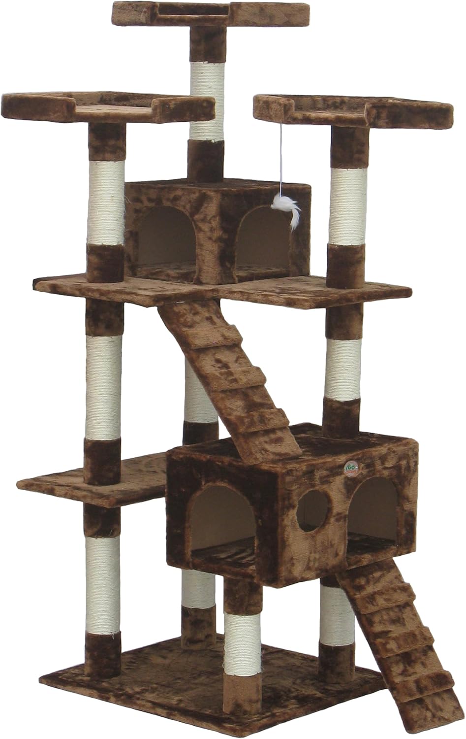 Go Pet Club 72" Cat Tree Condo Furniture - BeigeCat Tree Furniture : Scratching Posts : Pet Supplies