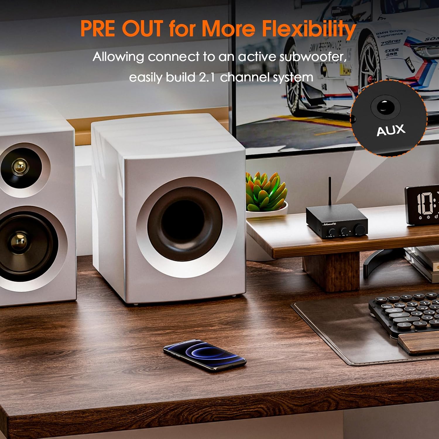 Nobsound G3 Amplifier with Subwoofer Pre-Out