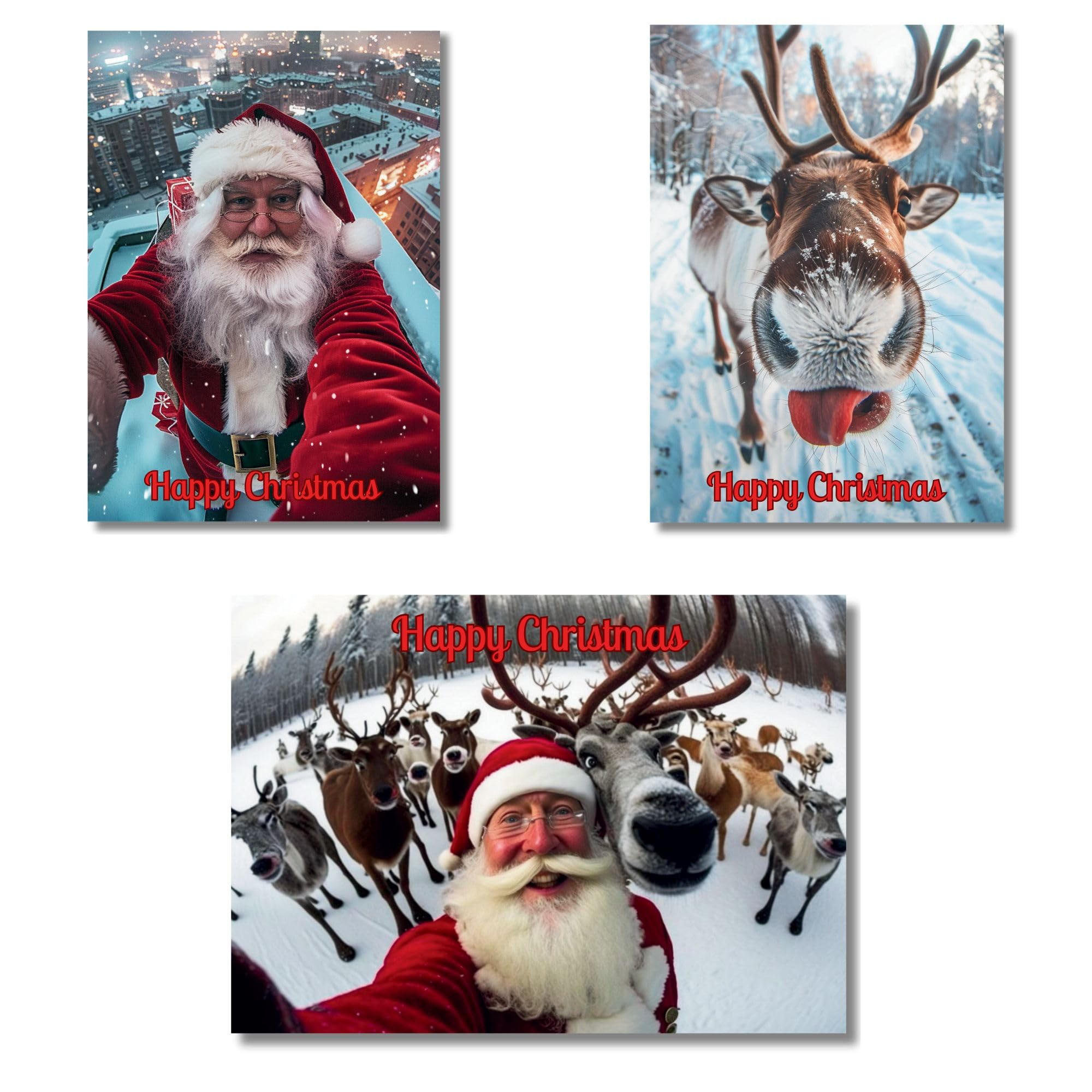 Selfie, Christmas And Smartphone For Dinner, Friends And Women With - View #2