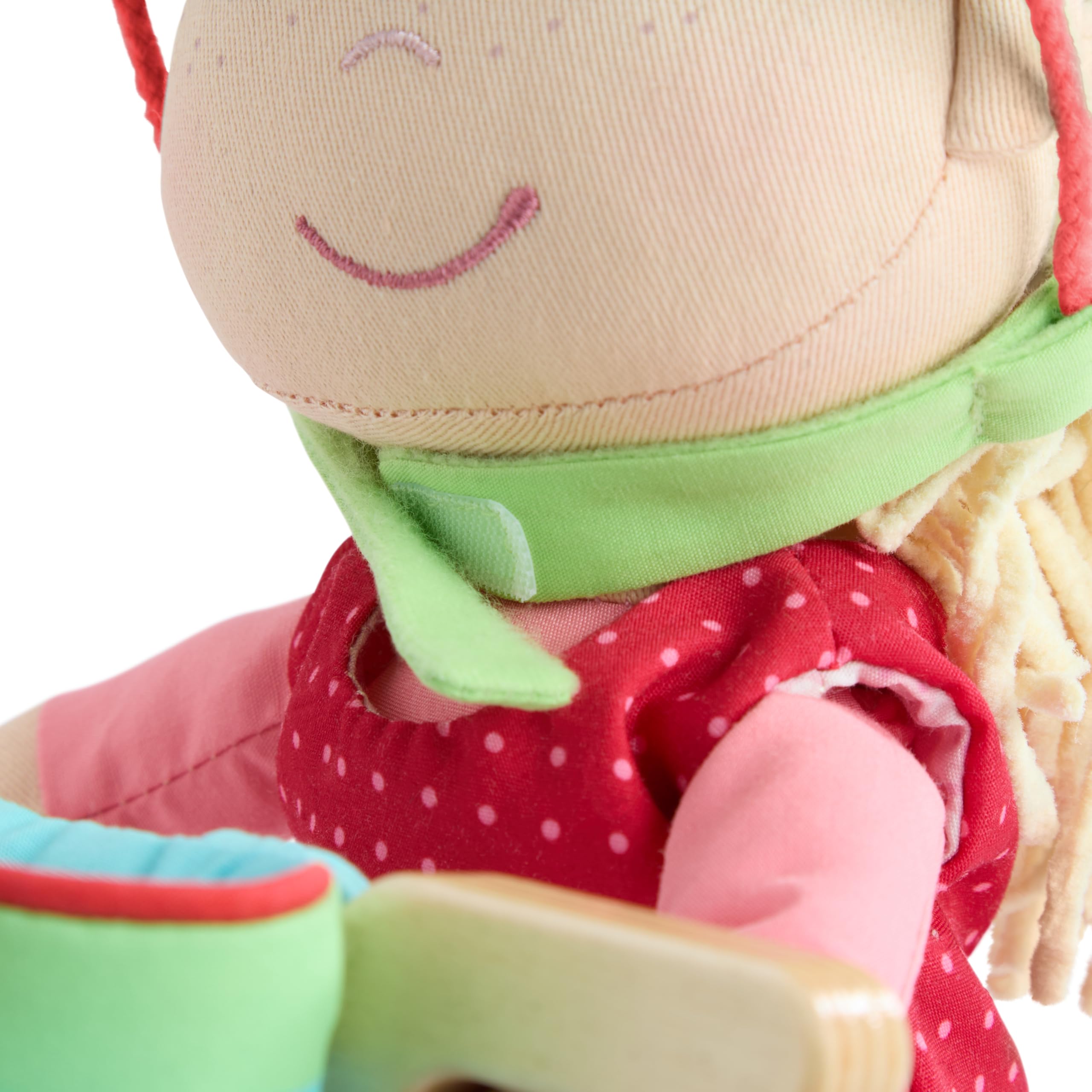 HABA Laufrad-Set Annelie – Puppen-Set mit Puppe Annelie, Holz-Laufrad ,Fahrradhelm und Korb, für Kinder ab 18 Monaten – 2011906001