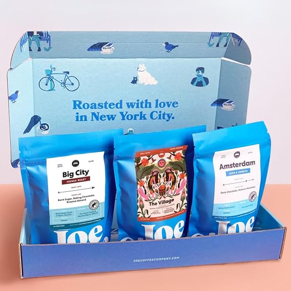 Taste of New York City Coffee Sampler | Gourmet Coffee Gift Basket | Whole Bean Coffee | 3 Piece Variety Set