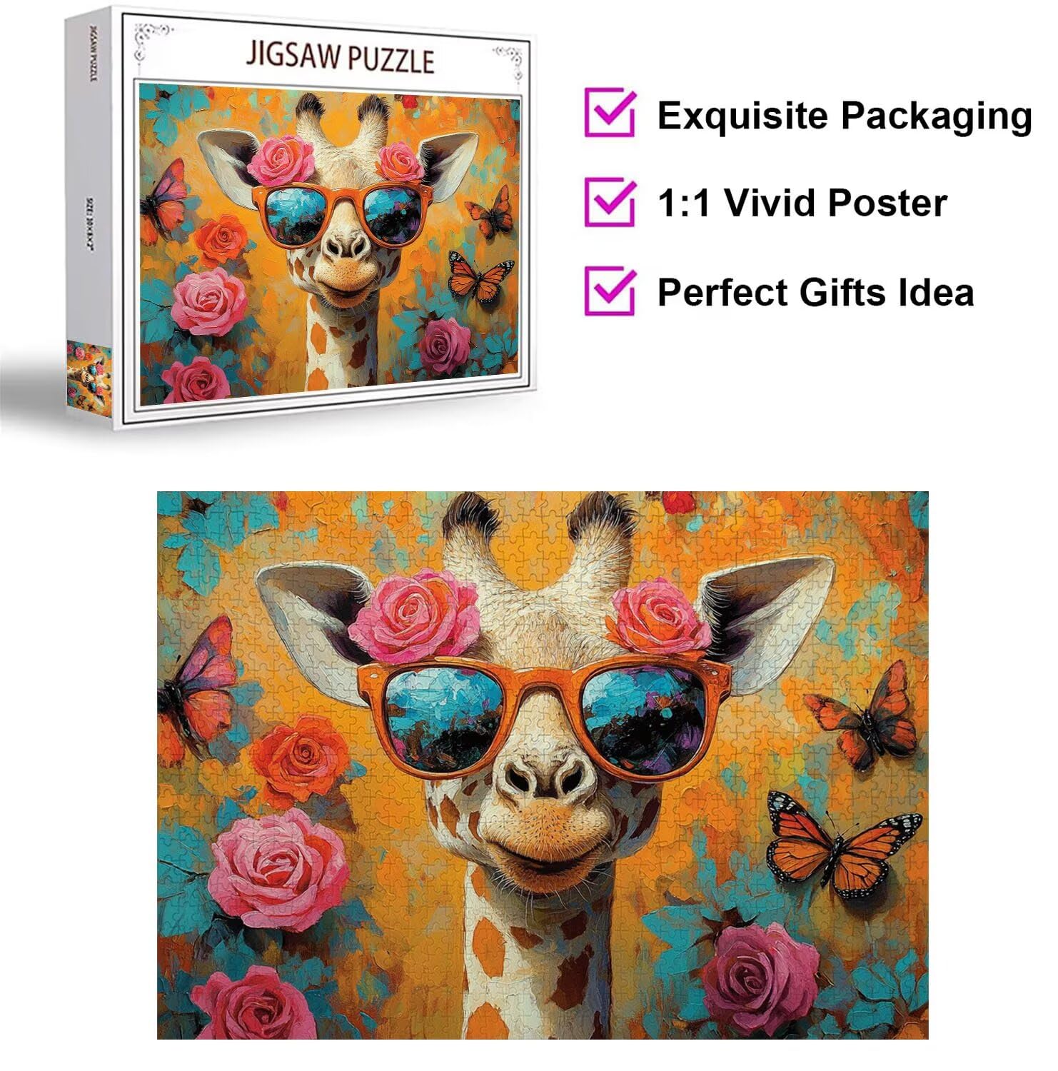 Puzzle 3000 Pezzi Giraffe Puzzle Adulti, Gioco Educativo, n-910