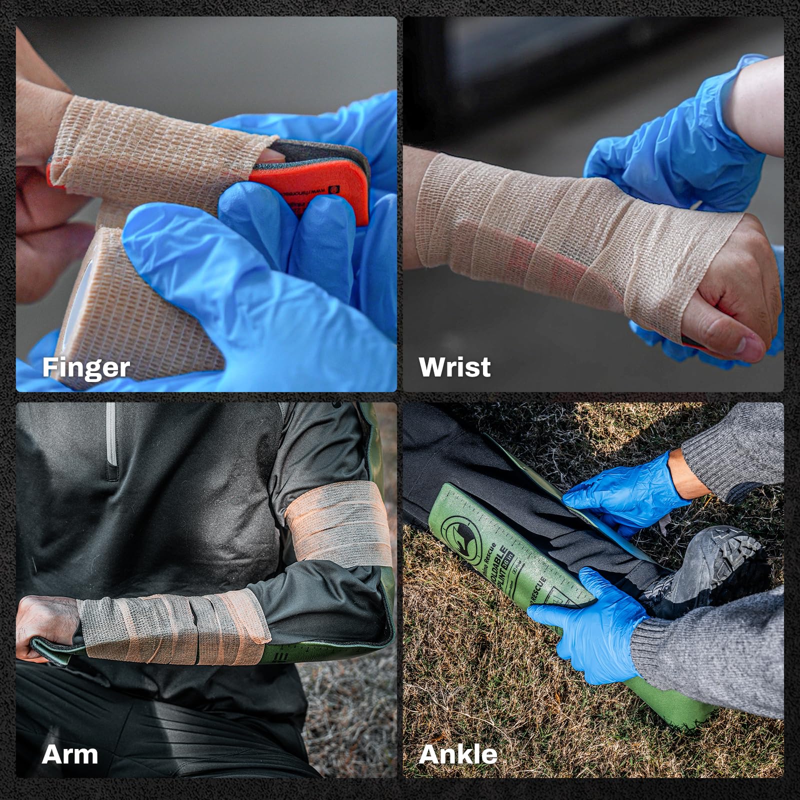 RHINO RESCUE First Aid Moldable Splint 36" X 4.3" Green-Gray (1, Folded) — Amazon image 3