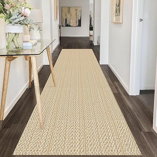 Miniatura 380 de IOHOUZE Alfombra lavable de 4 x 6 pies con parte trasera de goma antideslizante tejida para interiores y exteriores, alfombra para entrada