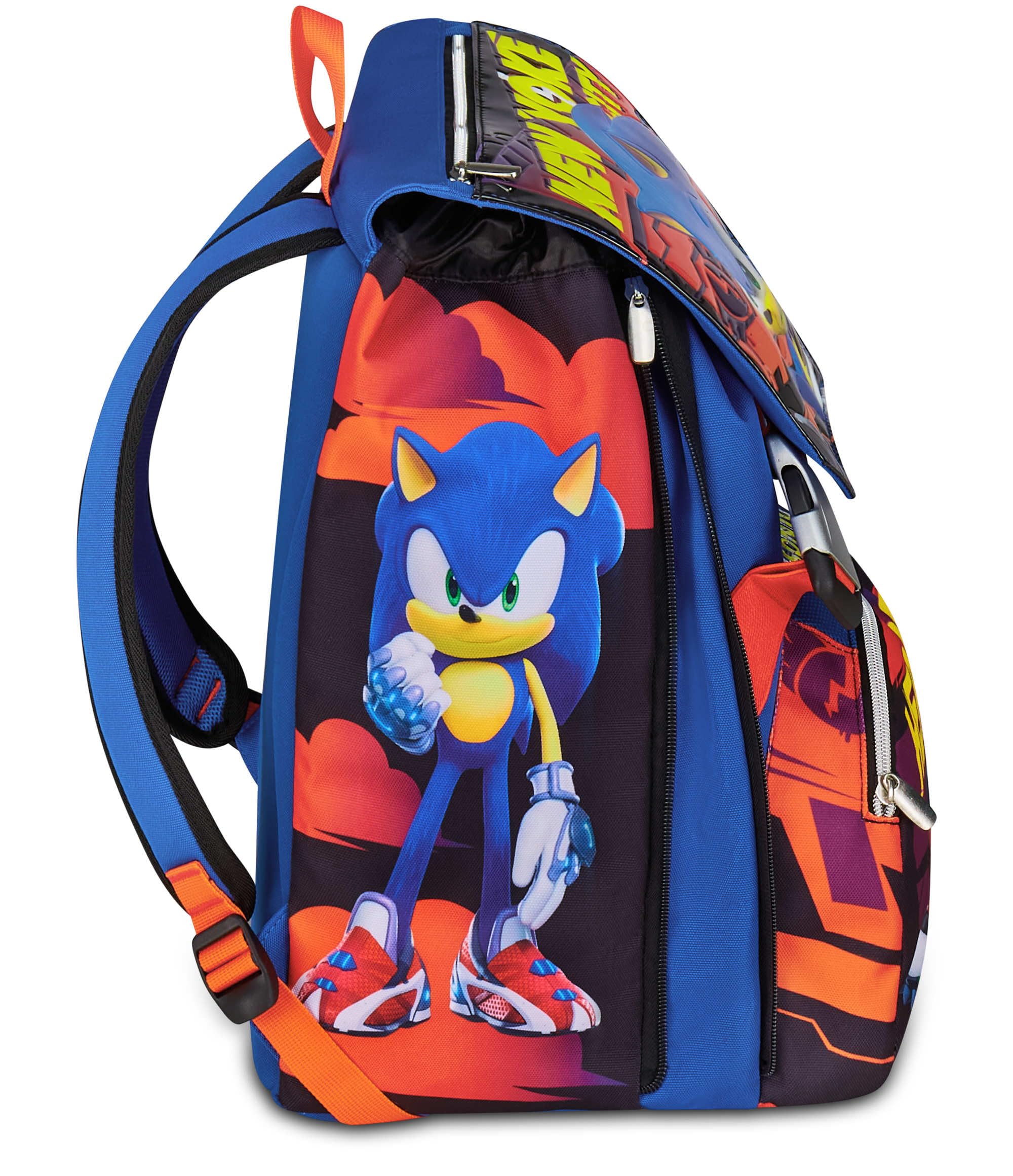 Seven Sonic Zaino Doppio Scomparto Estensibile, Blu, Maxi Capienza, Schienale Preformato, Bambino, Scuola Elementare