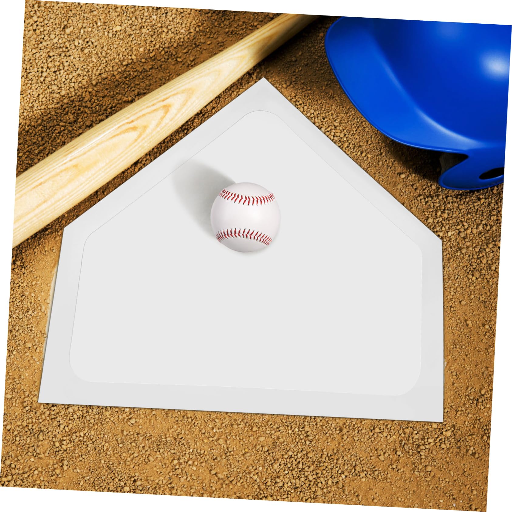 Toddmomy Baseball Training Supplies 2pcs Home Plate Baseball Softball Pitcher Plate Ground Markers