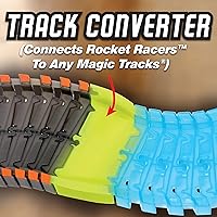 Vista 7 de Ontel Magic Tracks Rocket Racers - Juego de carreras con control remoto contra Pace Car (MTRR-MC4/2)