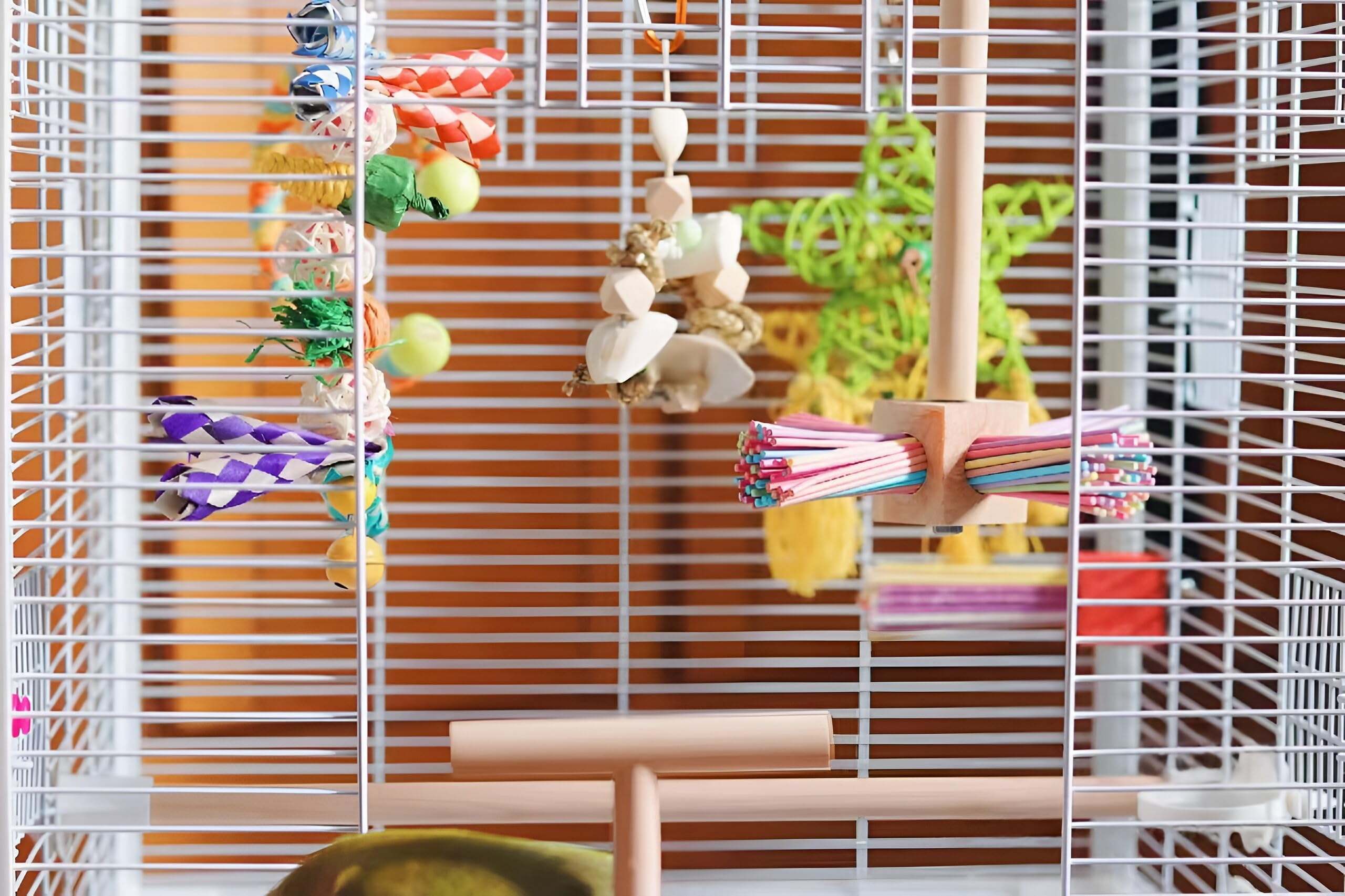 Amazon | インコ はしご おもちゃ 木製 鳥 止まり木 吊り下げ