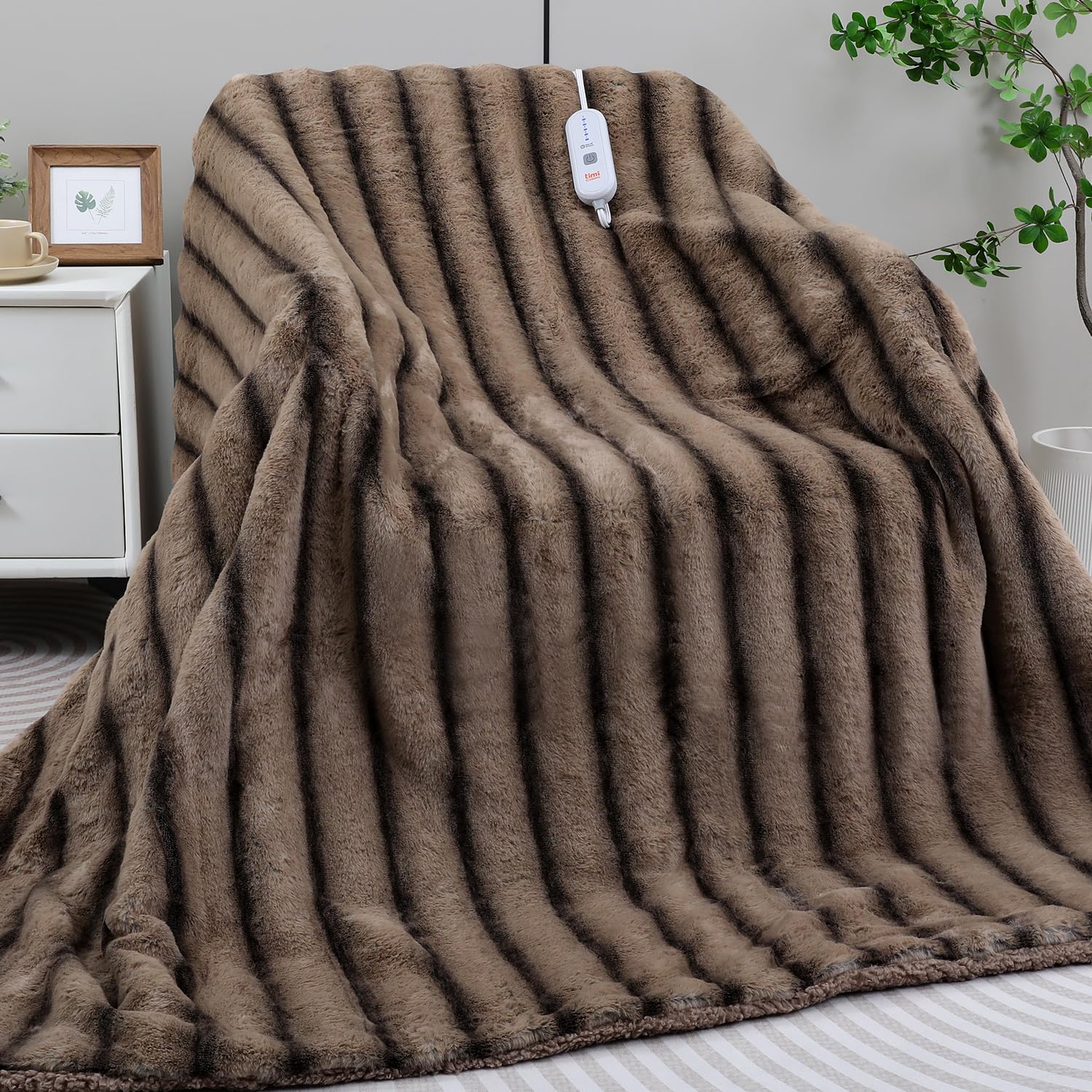 Amazon.com: TiMiCalda Heated Blanket Electric Throw- 50