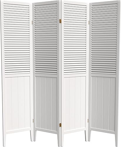 Miniatura 12 de Red Lantern Divisor de abalorio de 6 pies de alto, color negro, 3 paneles Negro -,Natural,Rosewood,Blanco,Miel