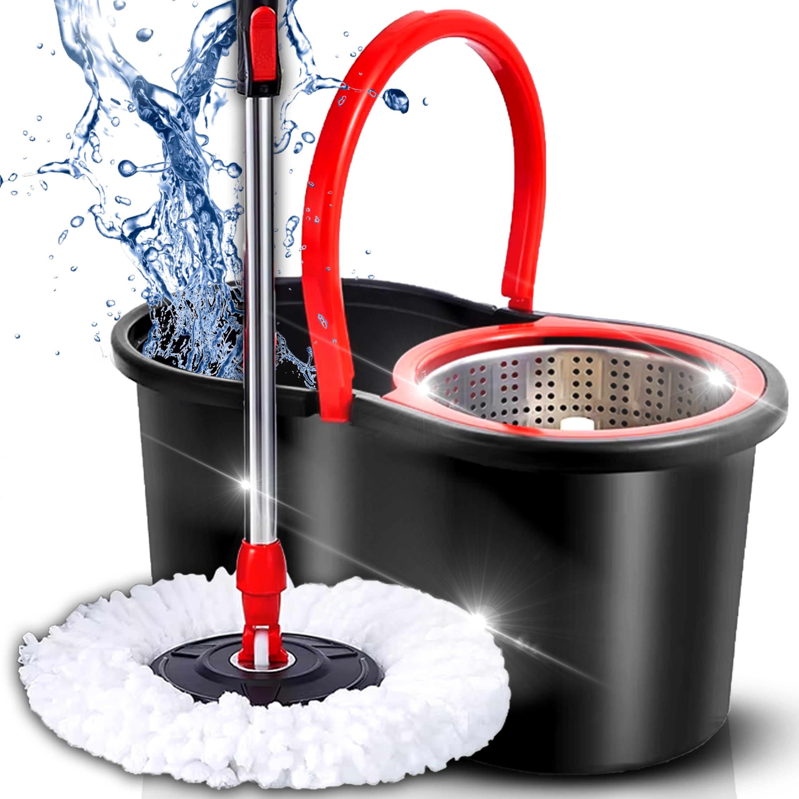 Retoo Wischmopp Set, Reinigungsstark für Hausfrauen, für Reinigung von Küchenboden und Wohnzimmer, schnell, umfangreich,