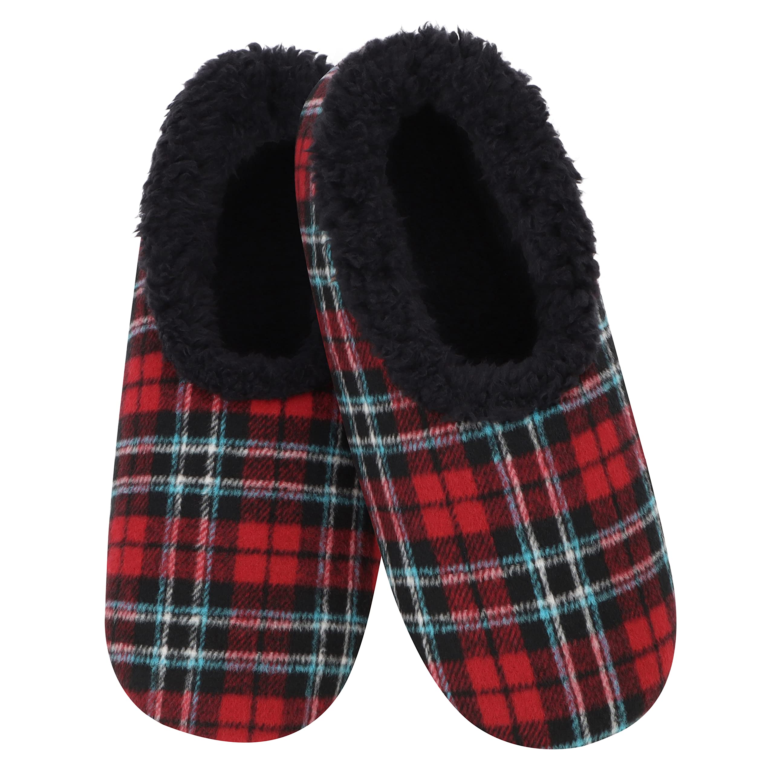 SnooziesMen's Flannel Plaid Slippers!