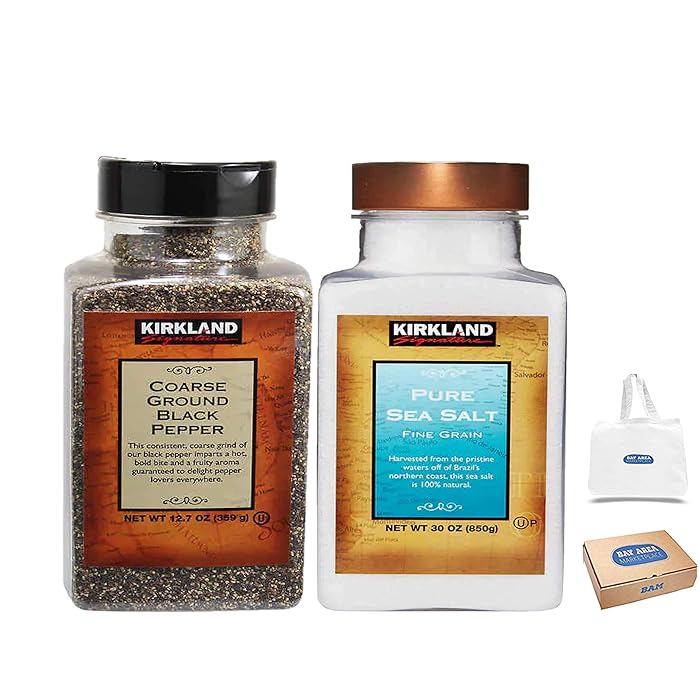 Buy Kirkland Signature Sea Salt, Coarse Black Pepper, bundle pack
