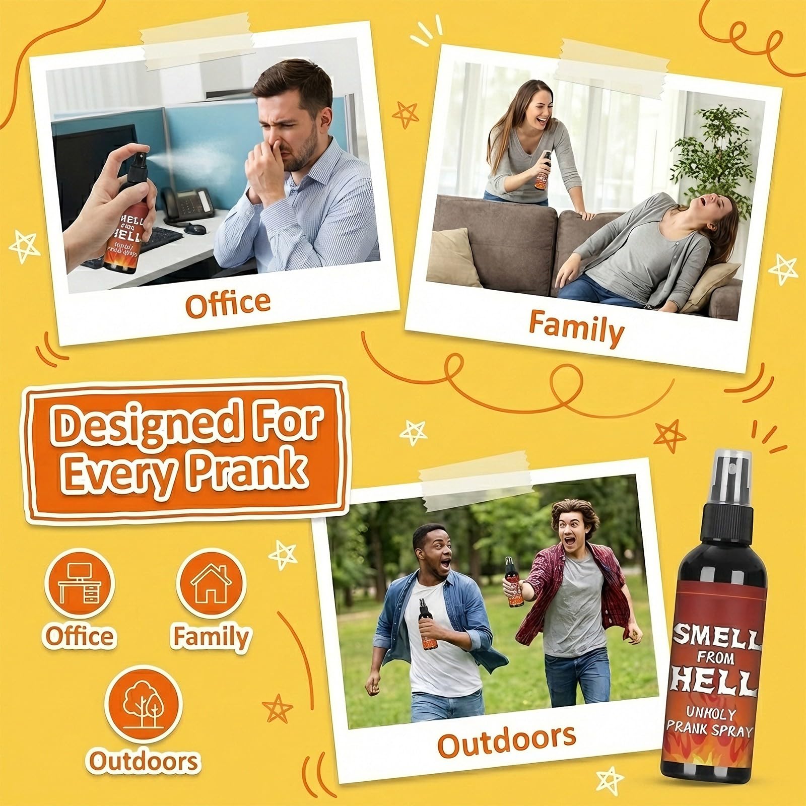 Spray Scoreggia Puzzolente, 1 Pezzi 100ml Spray Puzzolenti Scherzo Scoreggia, Pesce D'Aprile Spray Scoreggia per Scherzi, Spray di Scoreggia per Halloween Scoreggiare Adulti