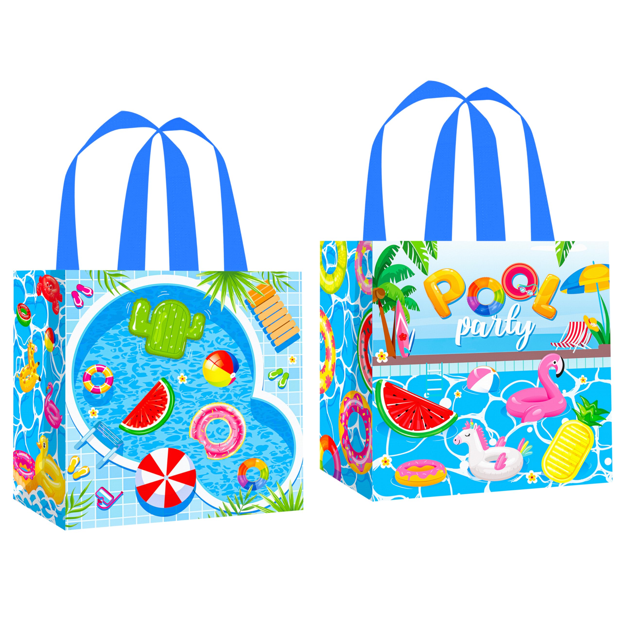 Cajas de regalo para fiestas en la piscina de verano (doradas)