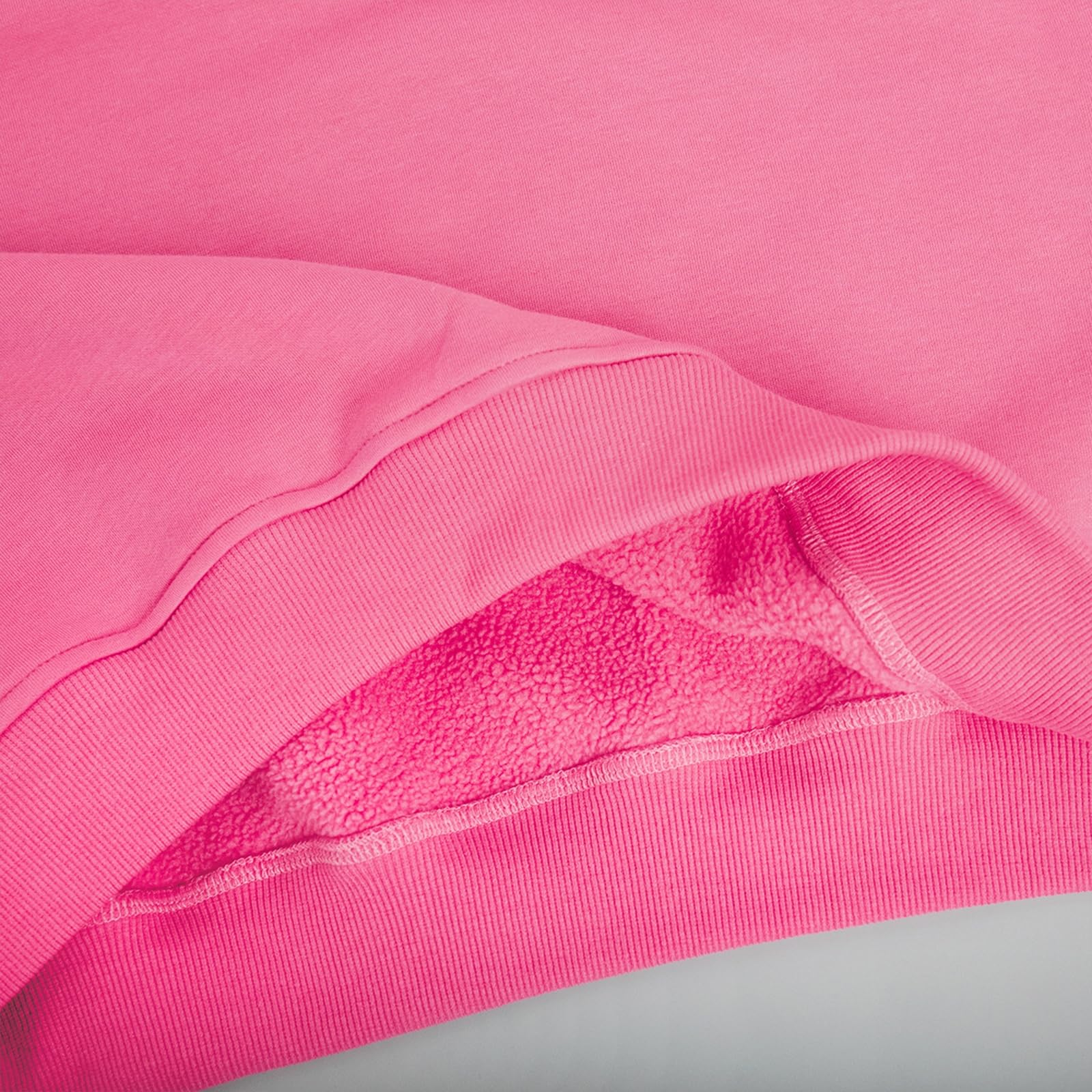 Damskie bluzy z suwakiem ćwierćdługości, polar, długi rękaw, jednolite, casual, luźne bluzy oversize