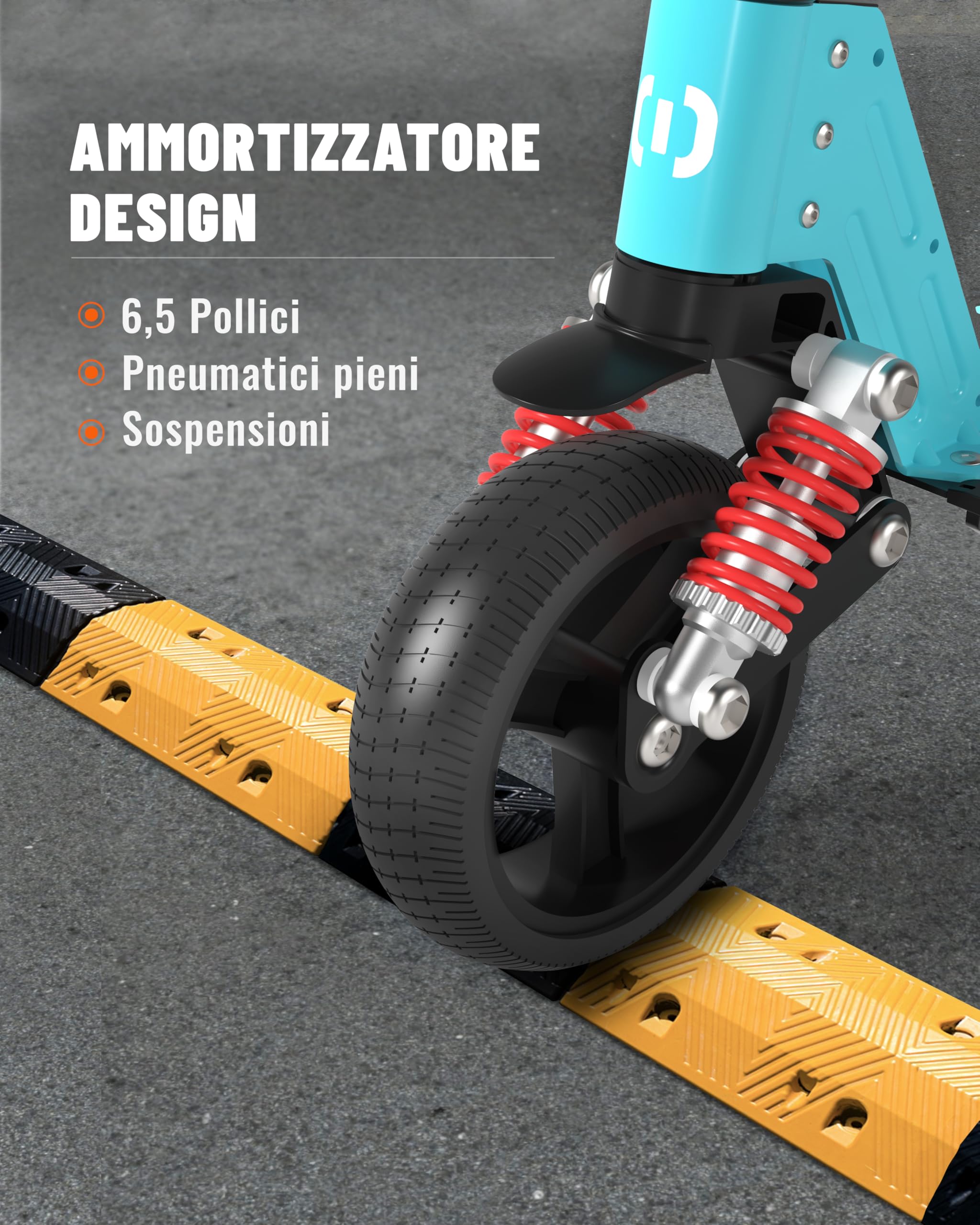 Monopattino Elettrico, 6.5'' Monopattino Elettrico per Bambini dai 6 ai 12 Anni, Pieghevole Monopattino con Display LED, Regalo per Bambini