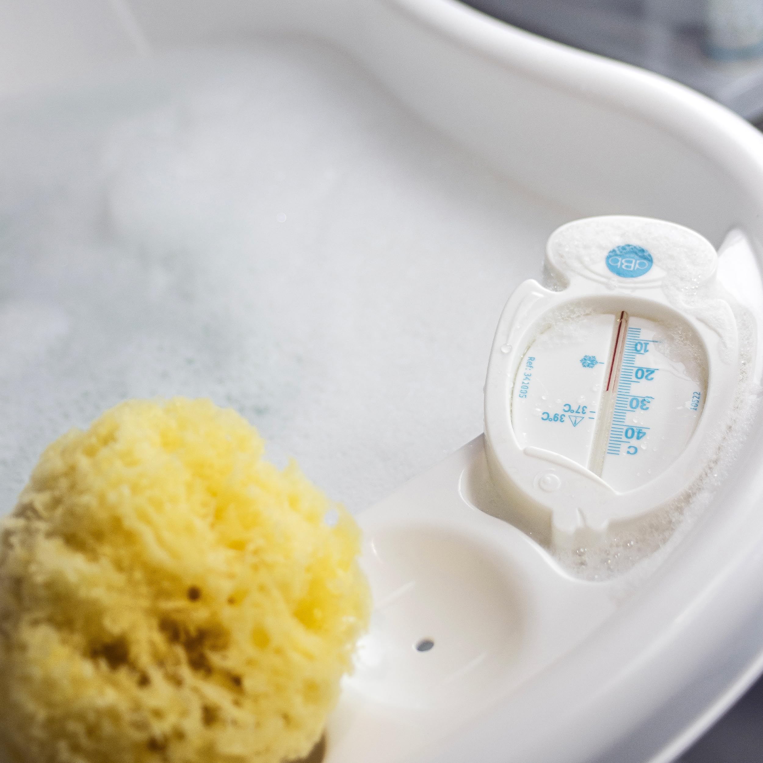 dBb Remond Thermomètre Bain pour Bébé Forme Poisson – Thermomètre de Bain Flottant – Sans Mercure - Blanc