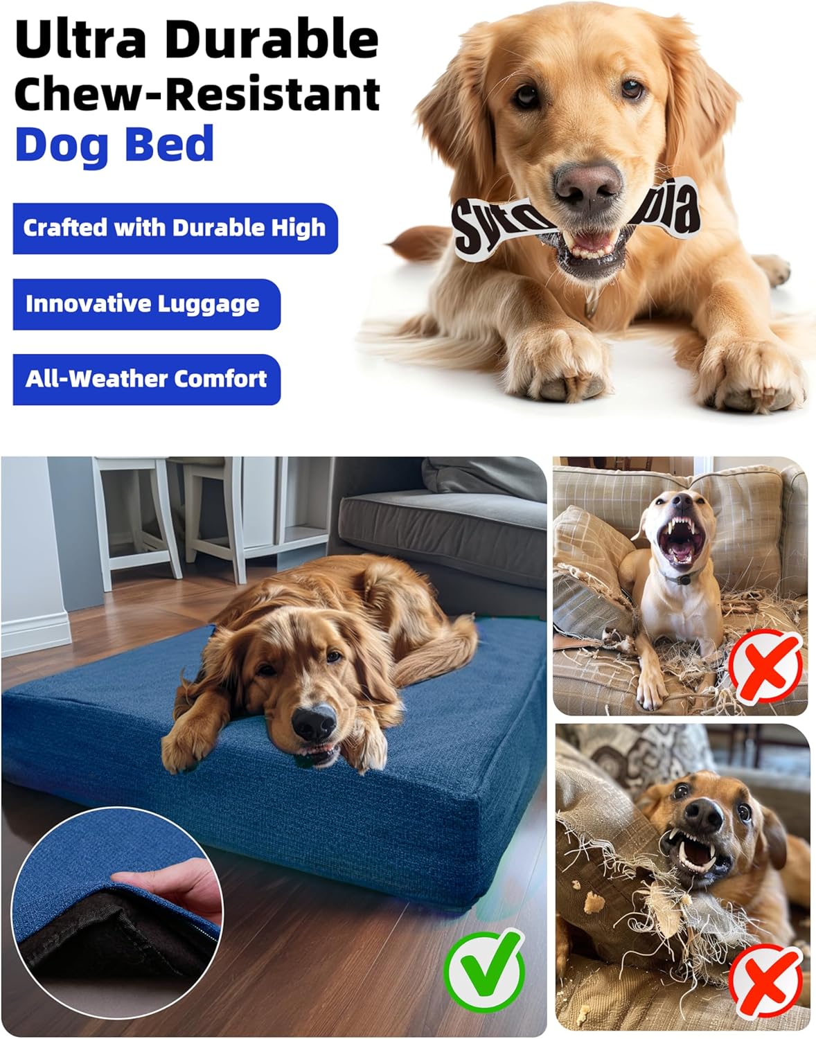 The Ultimate Review of the Sytopia XXL Indestructible Dog Bed: Comfort Meets Durability!