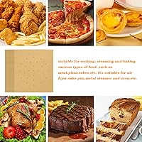 Vista 7 de WMKGG 120 PIEZAS de revestimientos desechables para freidora de aire para la puerta francesa 360 de Emeril Lagasse, hojas de papel pergamino